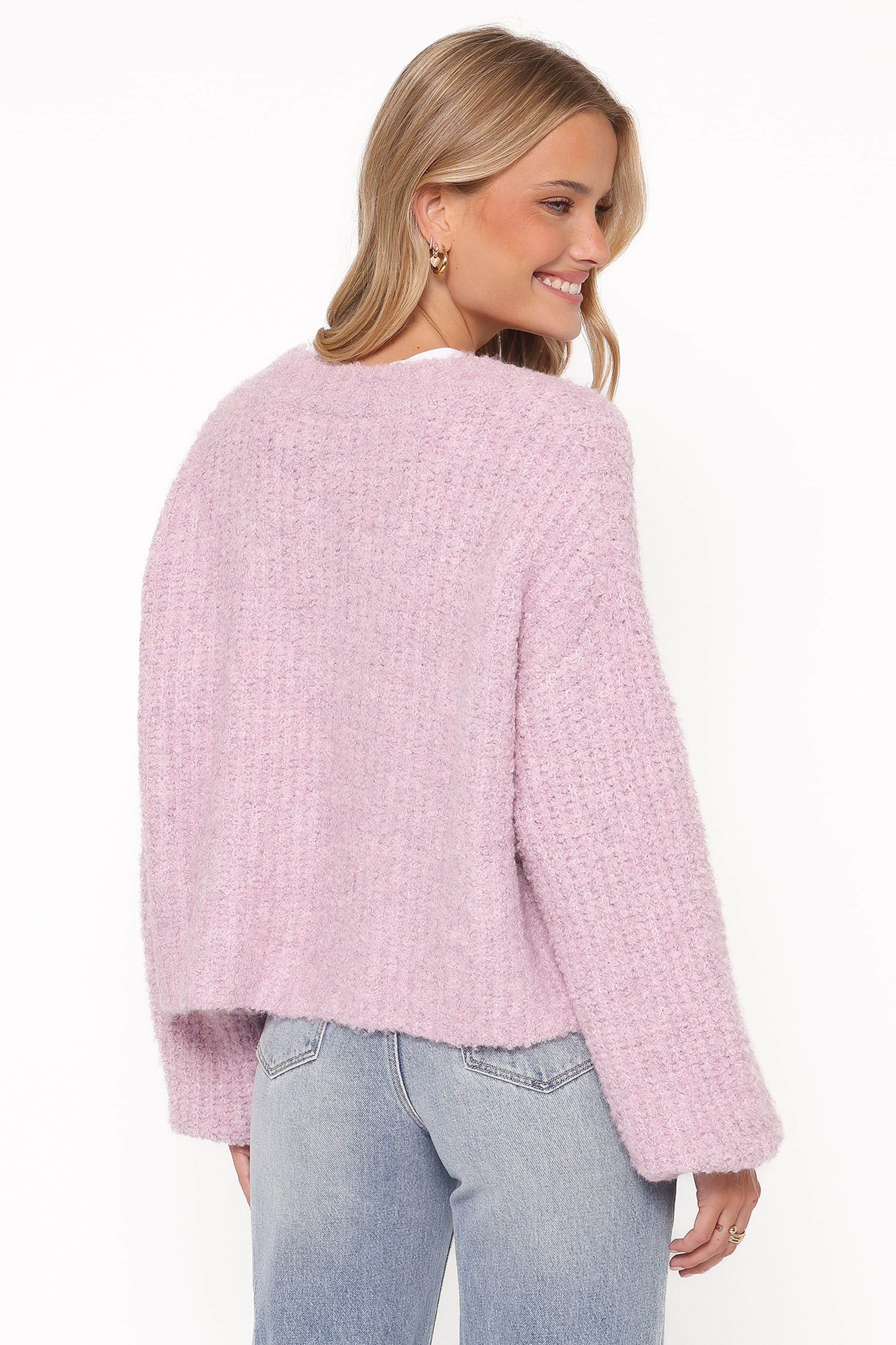KNITWEAR Albertine Cardigan - Lavender