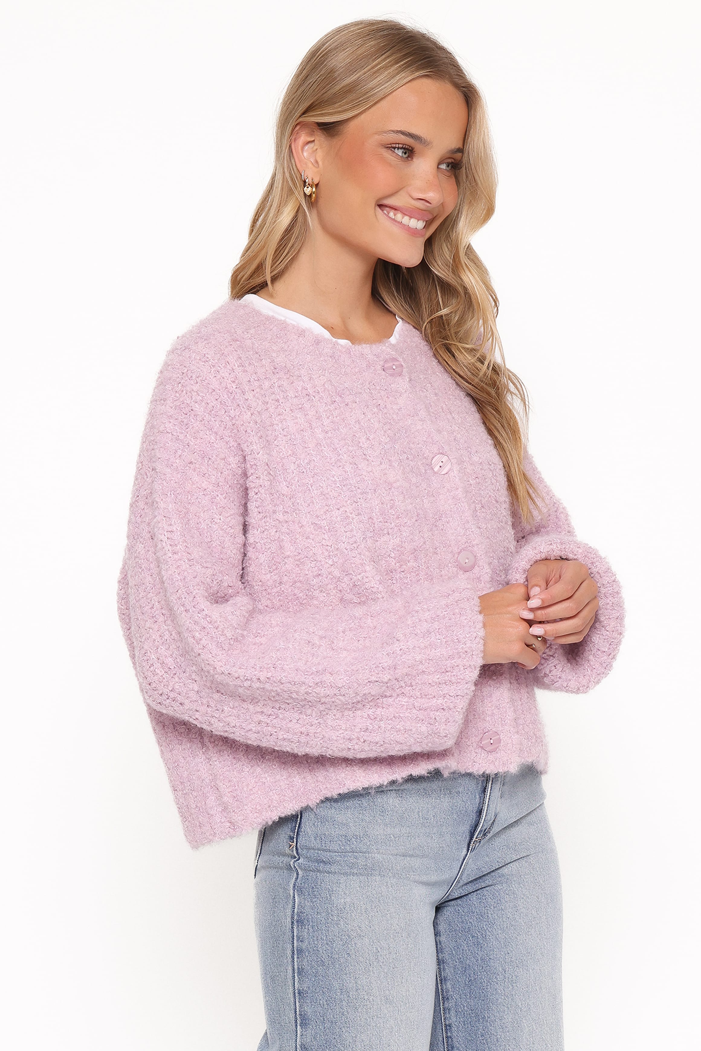 KNITWEAR Albertine Cardigan - Lavender