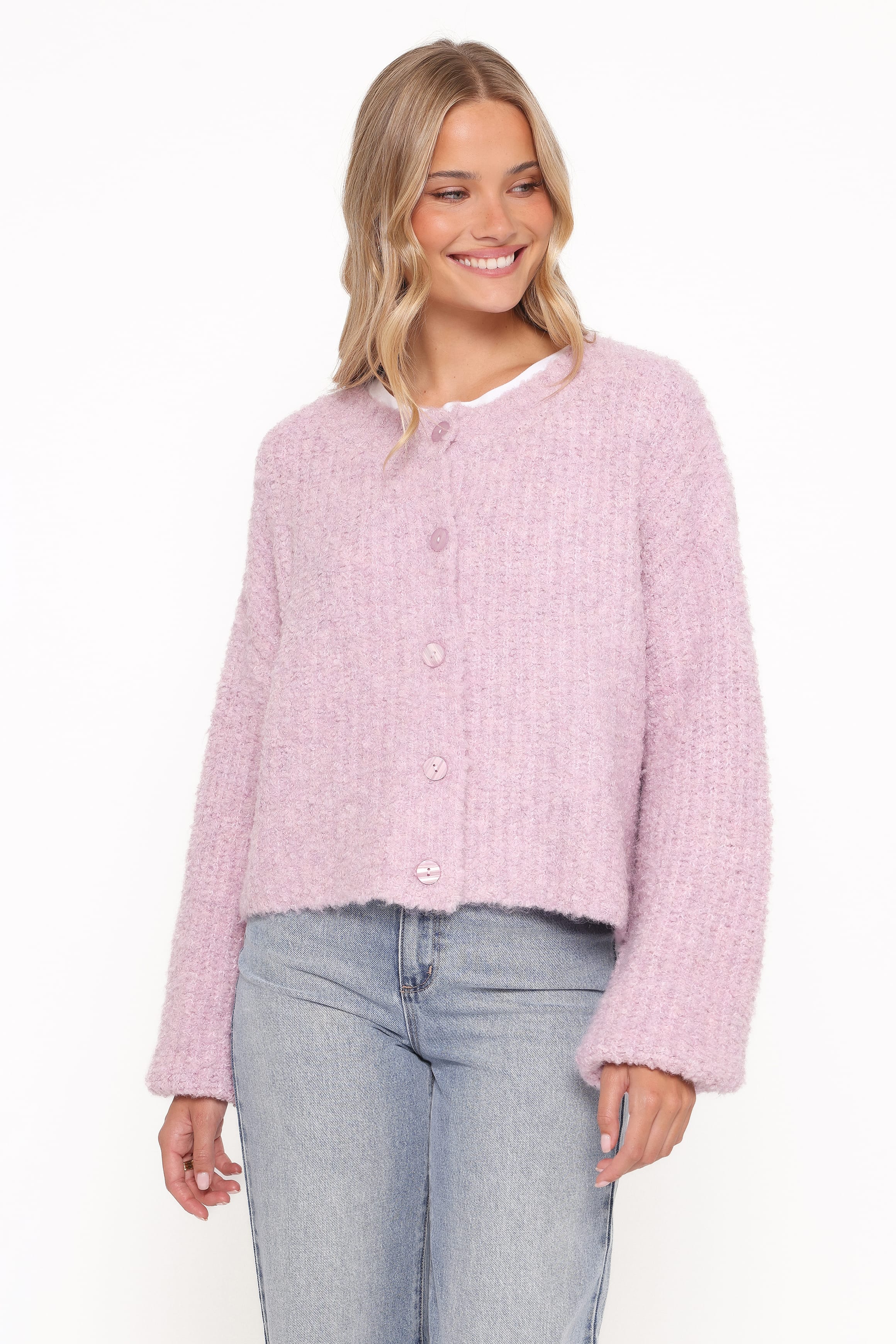 KNITWEAR Albertine Cardigan - Lavender