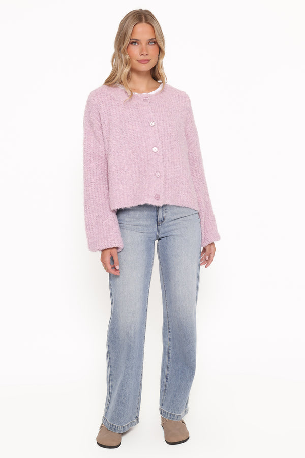 KNITWEAR Albertine Cardigan - Lavender