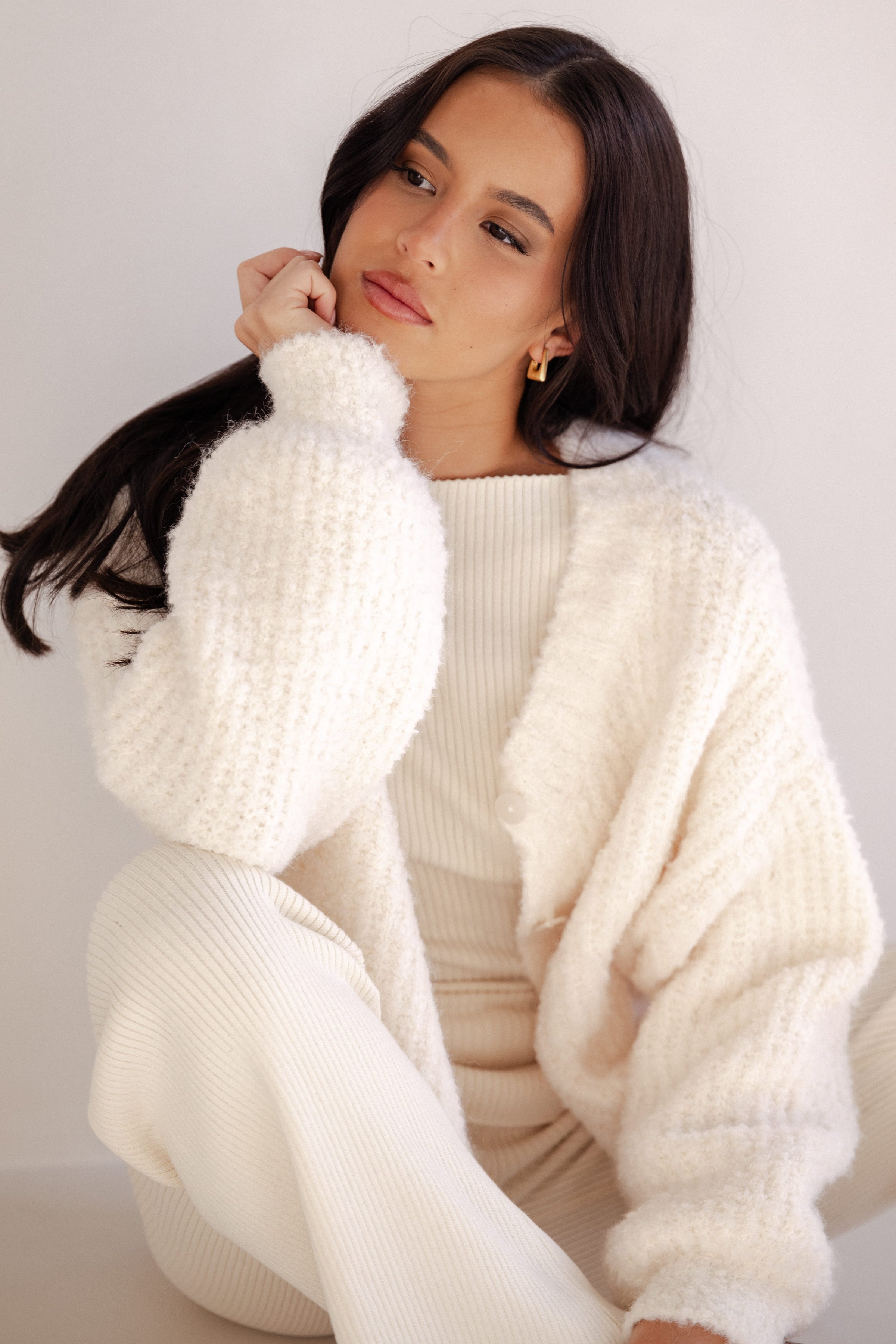 KNITWEAR Albertine Cardigan - White