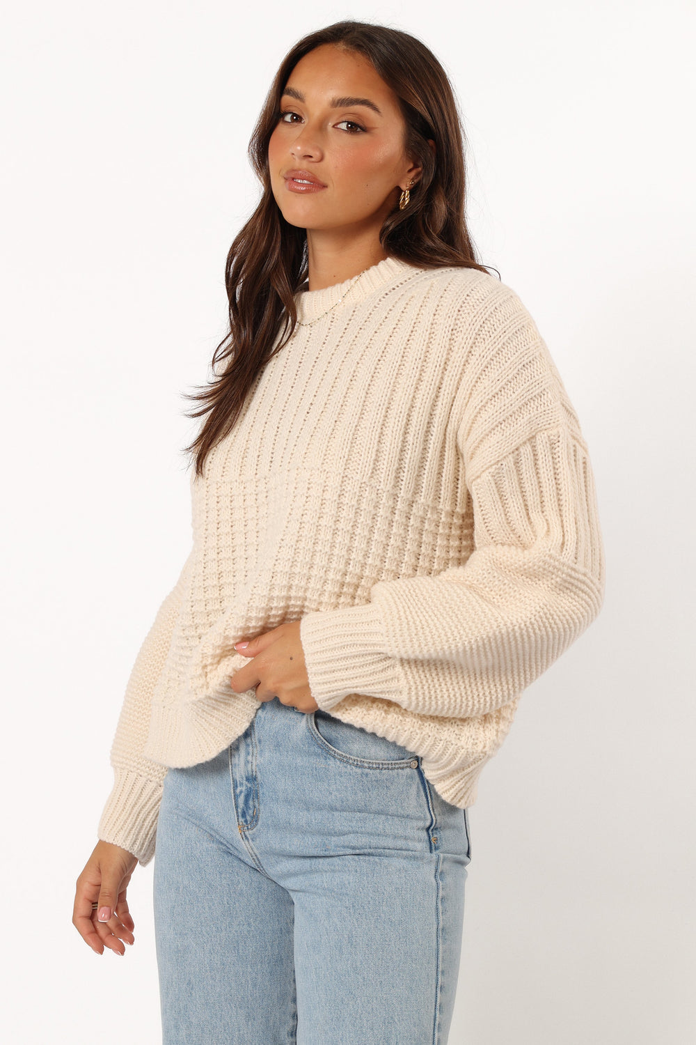 Alegra Knit Sweater - Cream - Petal & Pup