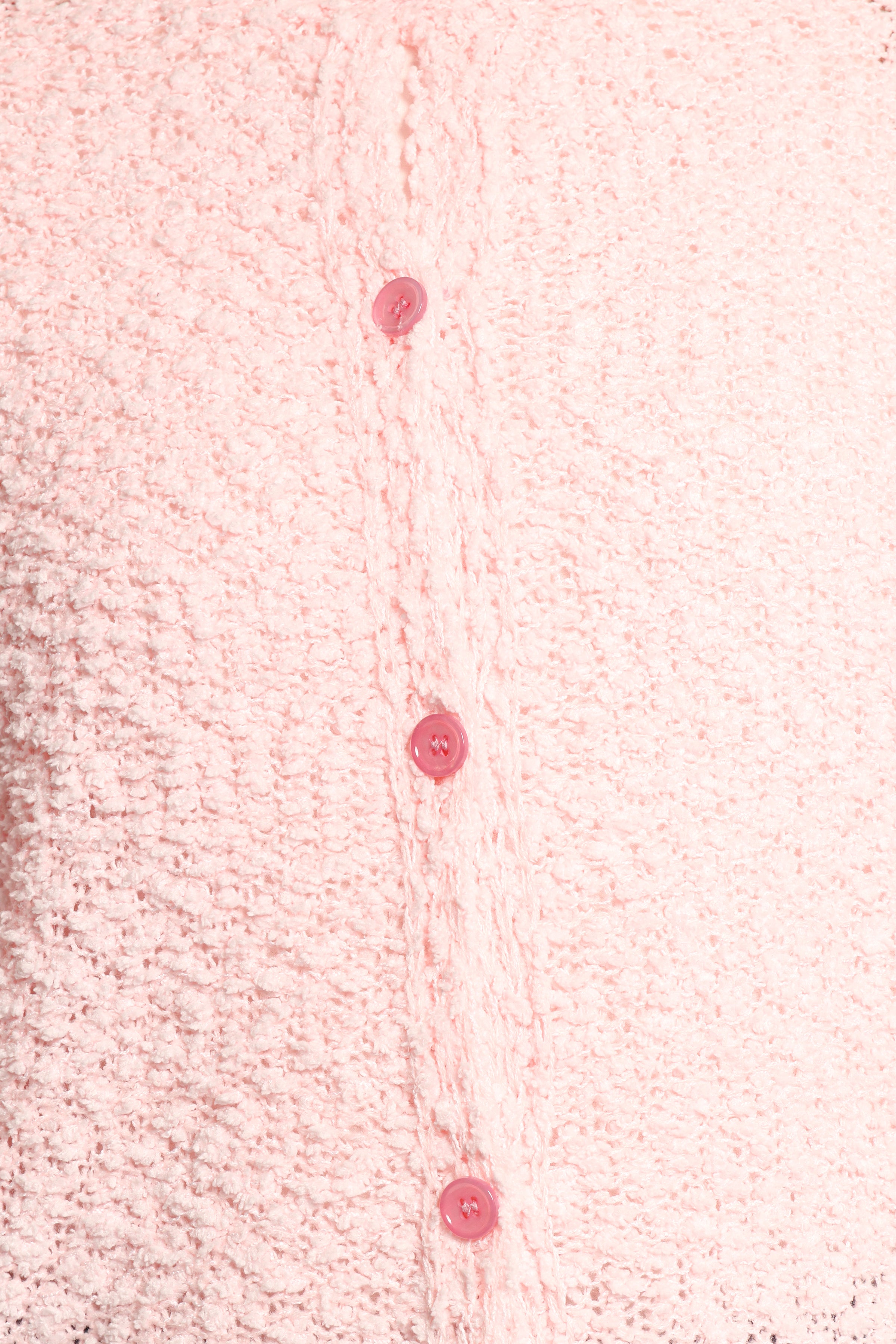 KNITWEAR Ally Texture Cardigan - Pink