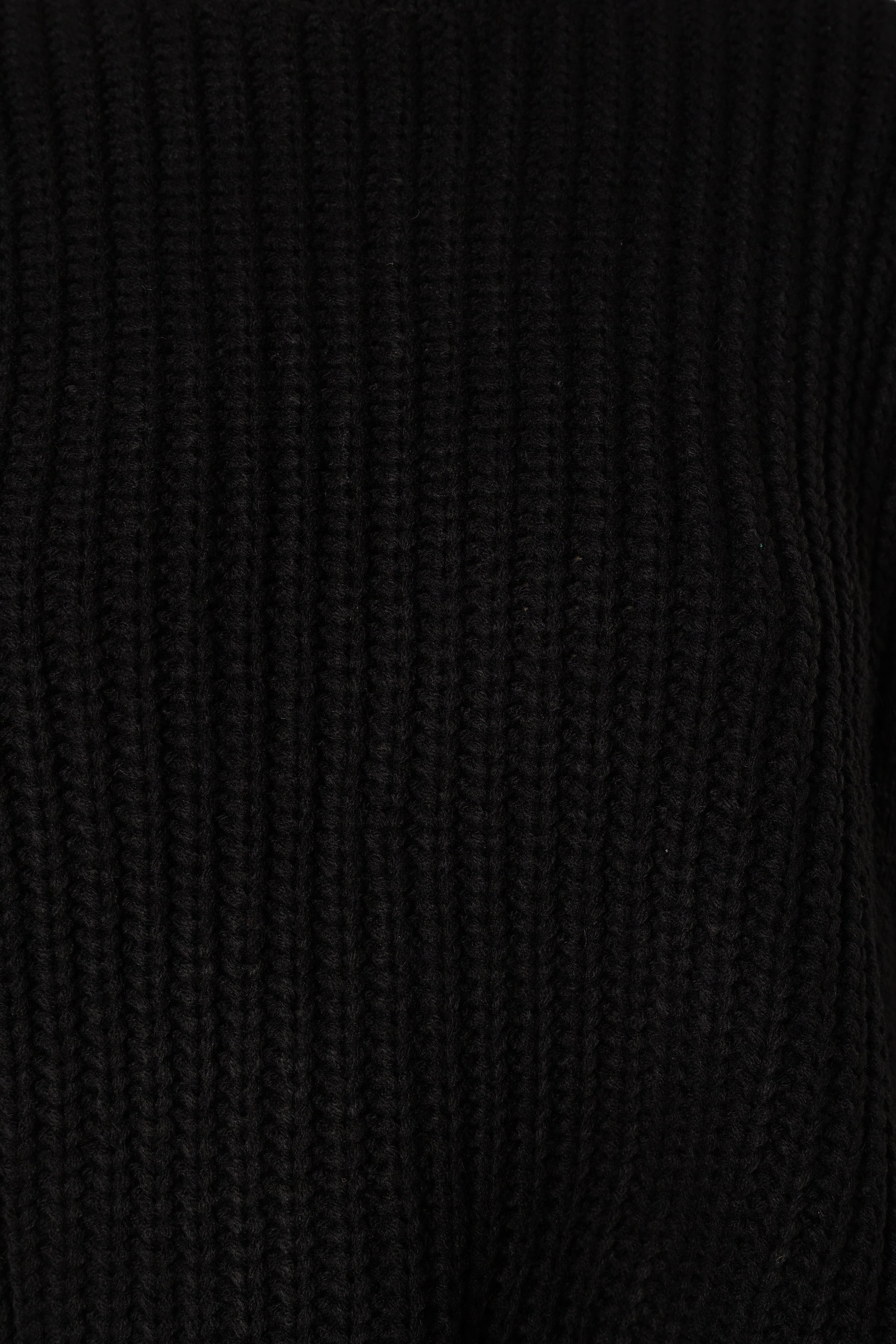 KNITWEAR @Arlette Textured Knit Sweater - Black