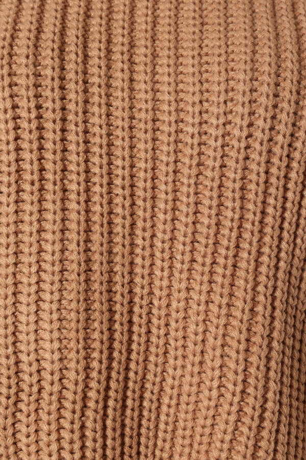 KNITWEAR @Arlette Textured Knit Sweater - Stone