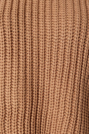 KNITWEAR @Arlette Textured Knit Sweater - Stone