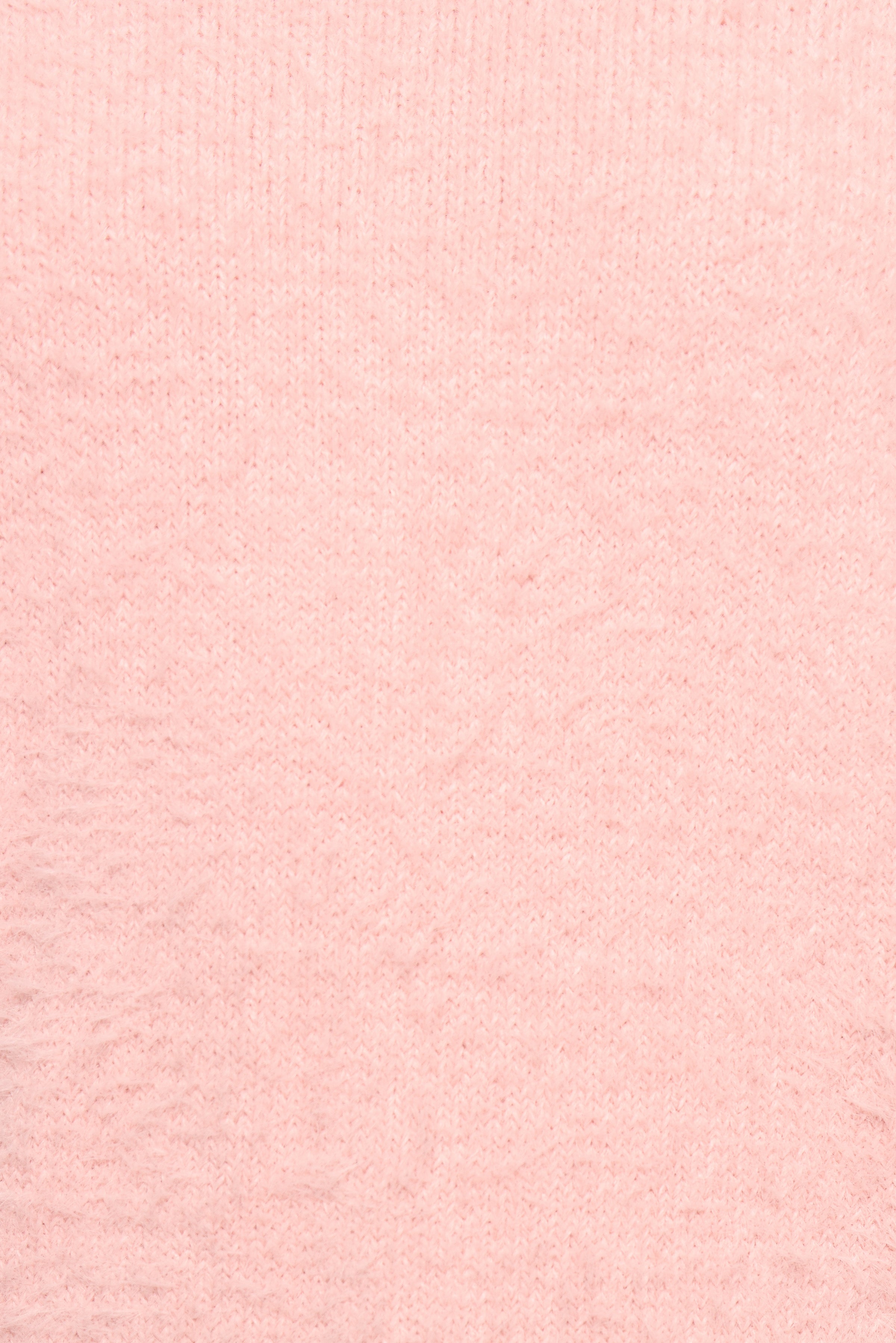 KNITWEAR Aspra Fuzzy Crewneck Knit Sweater - Pink