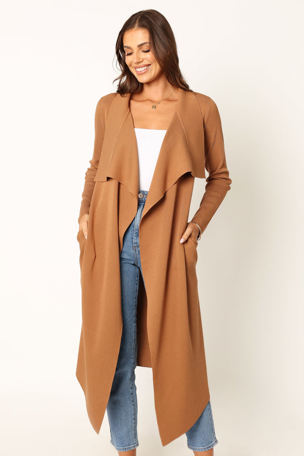 KNITWEAR @Audrina Cardigan - Camel