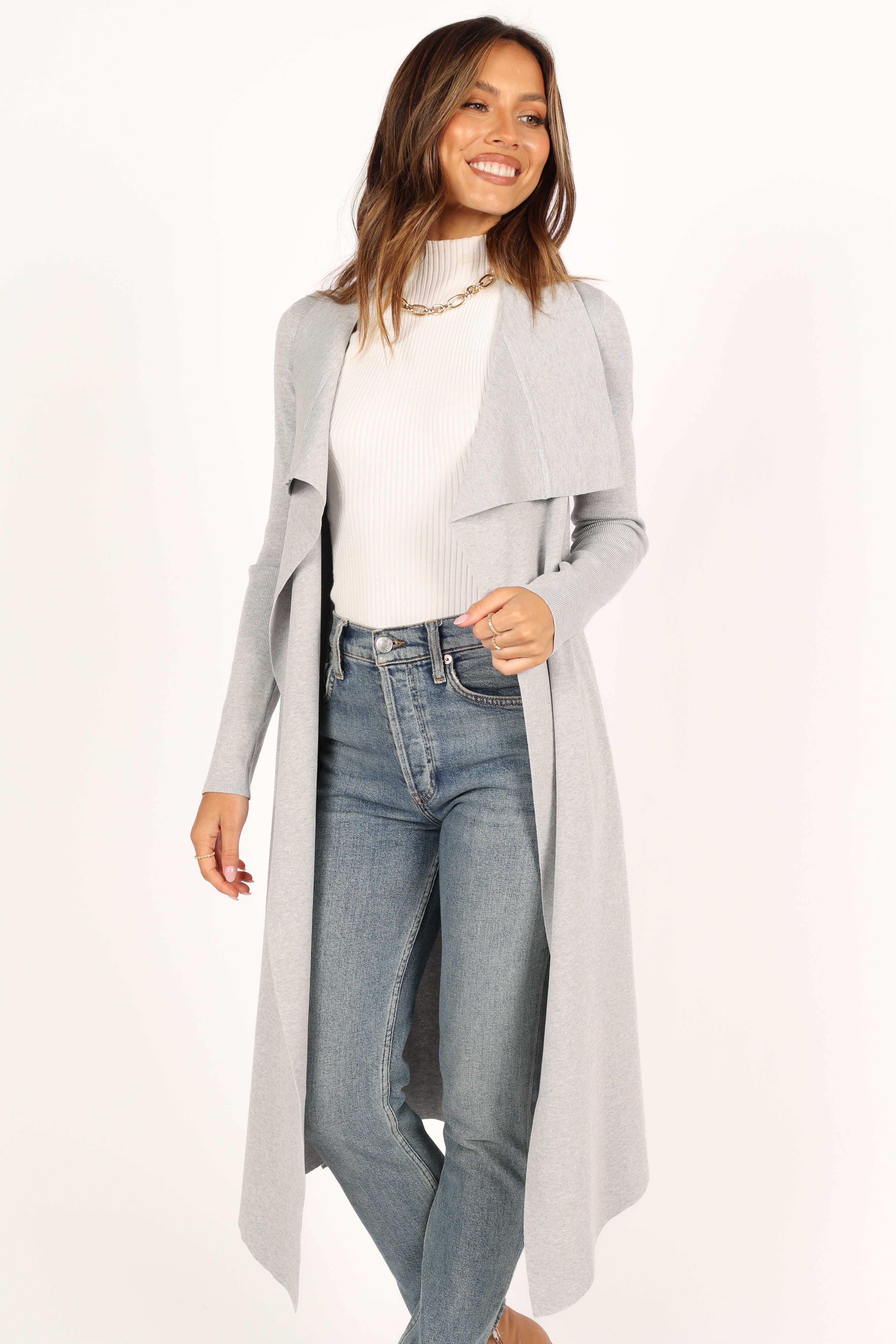 KNITWEAR Audrina Cardigan - Grey