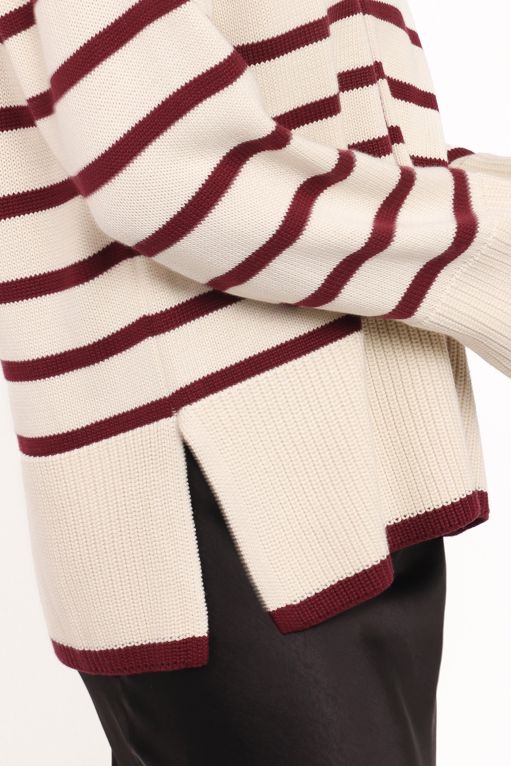 KNITWEAR Aydee Cardigan - Cherry Stripe