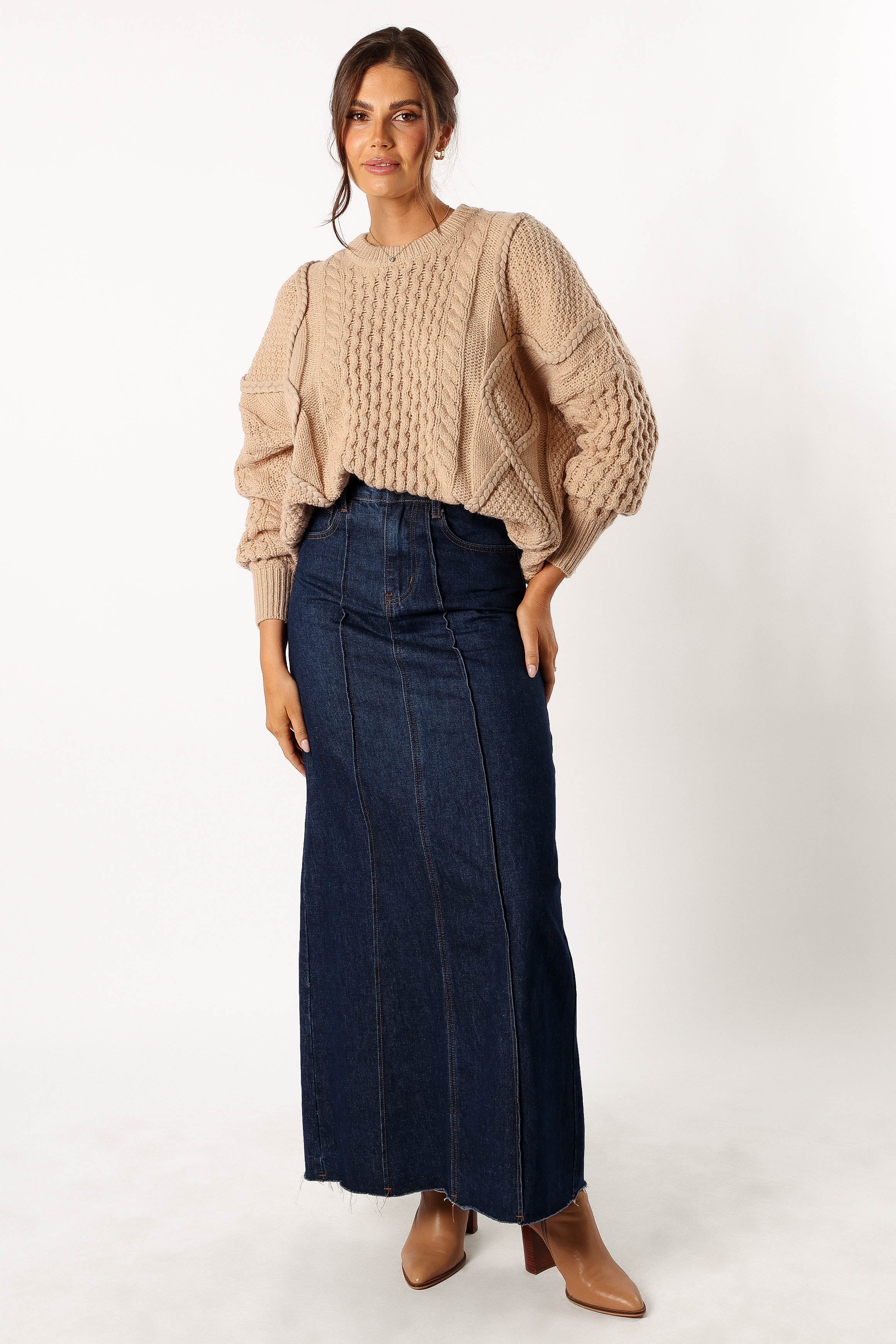 KNITWEAR @Bentley Knit Sweater - Oatmeal