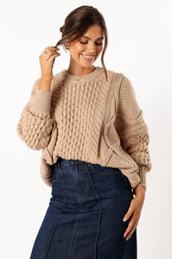 KNITWEAR @Bentley Knit Sweater - Oatmeal