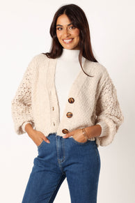 KNITWEAR @Blakey Cardigan - Cream