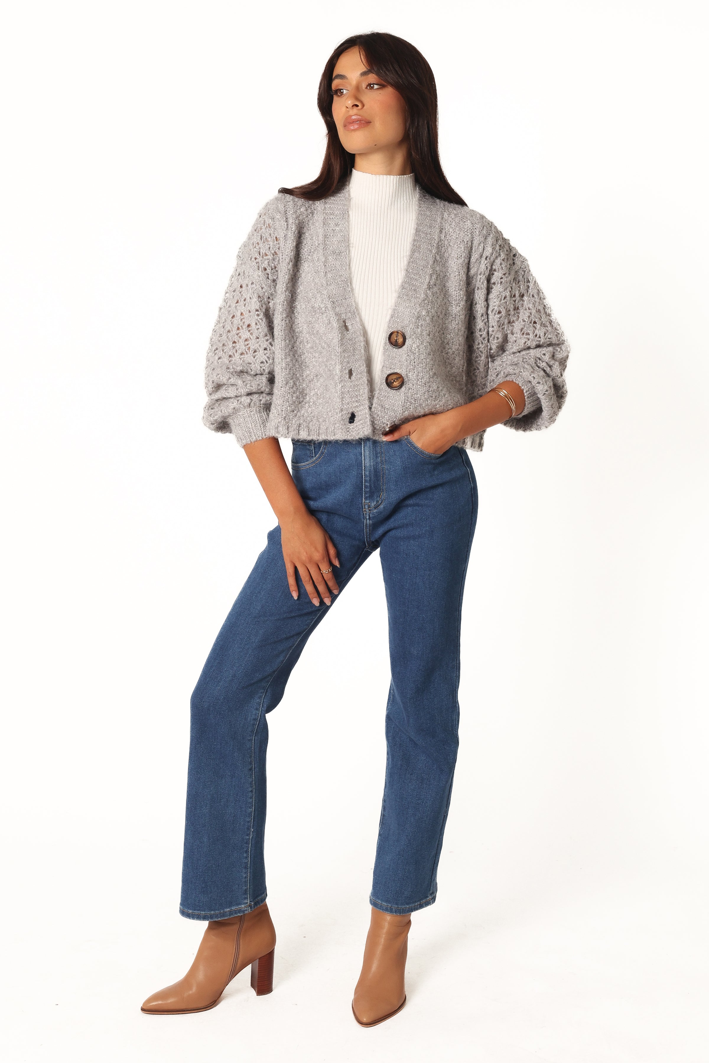KNITWEAR Blakey Cardigan - Grey