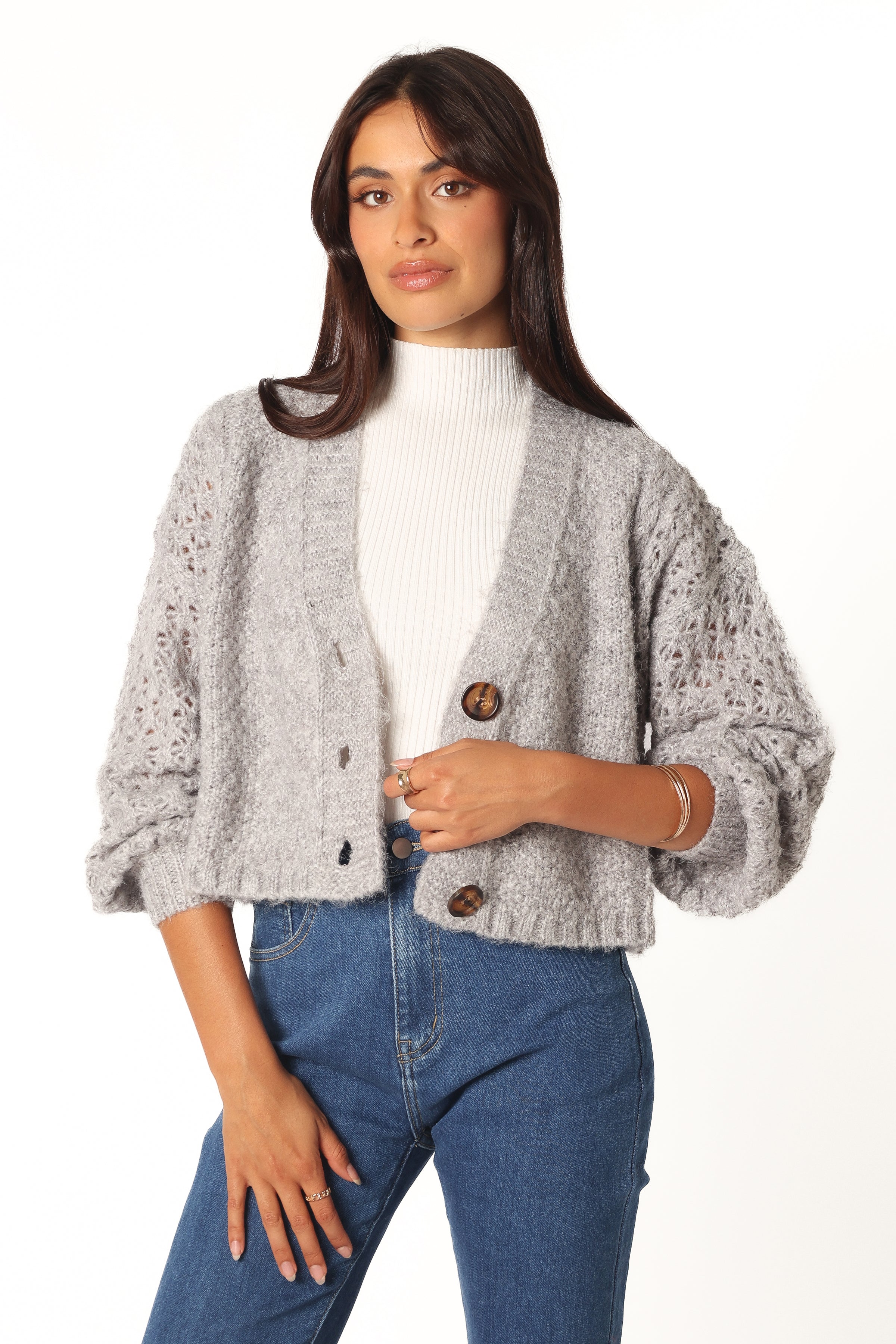 KNITWEAR Blakey Cardigan - Grey