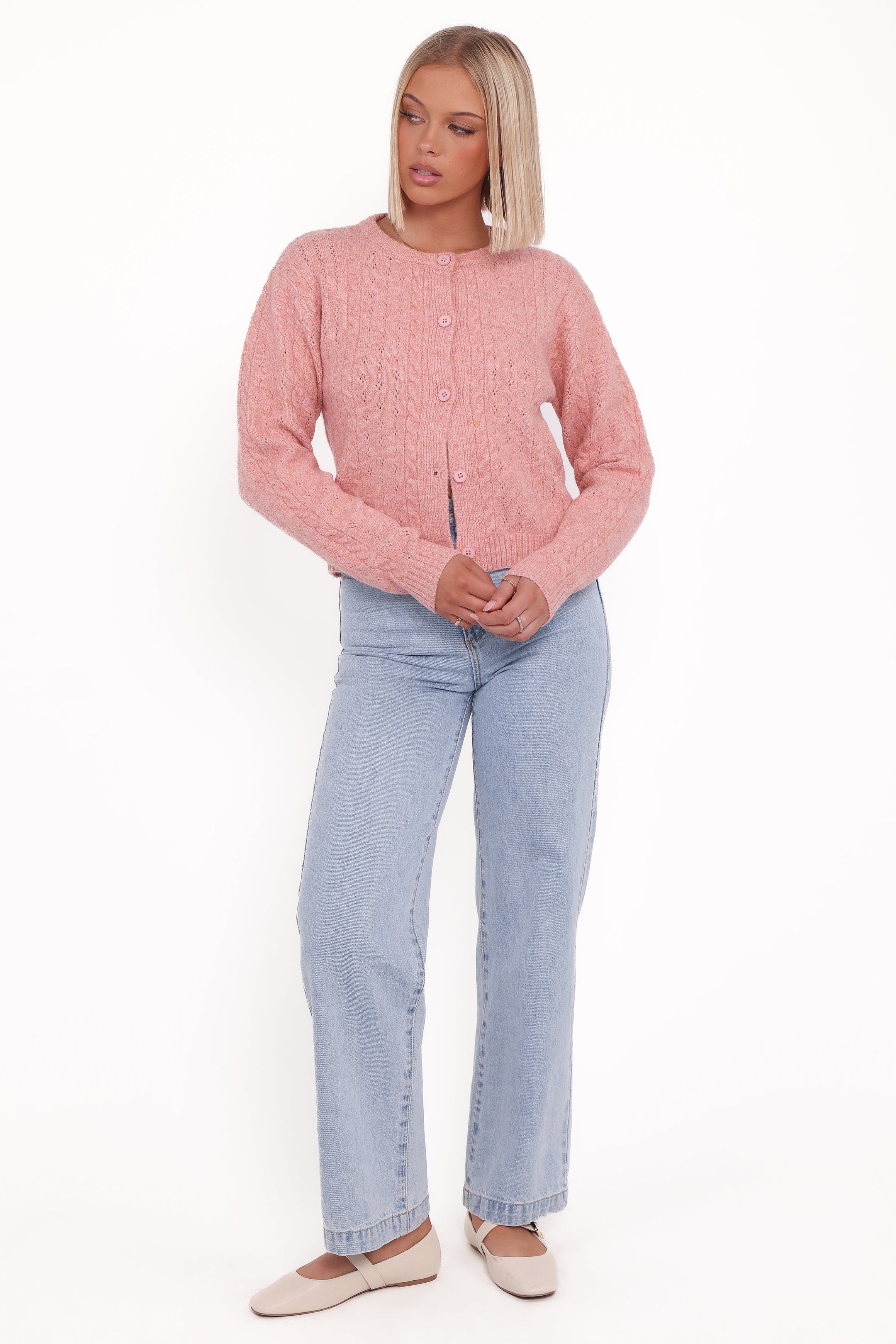 KNITWEAR Bonnie Cardigan - Pink