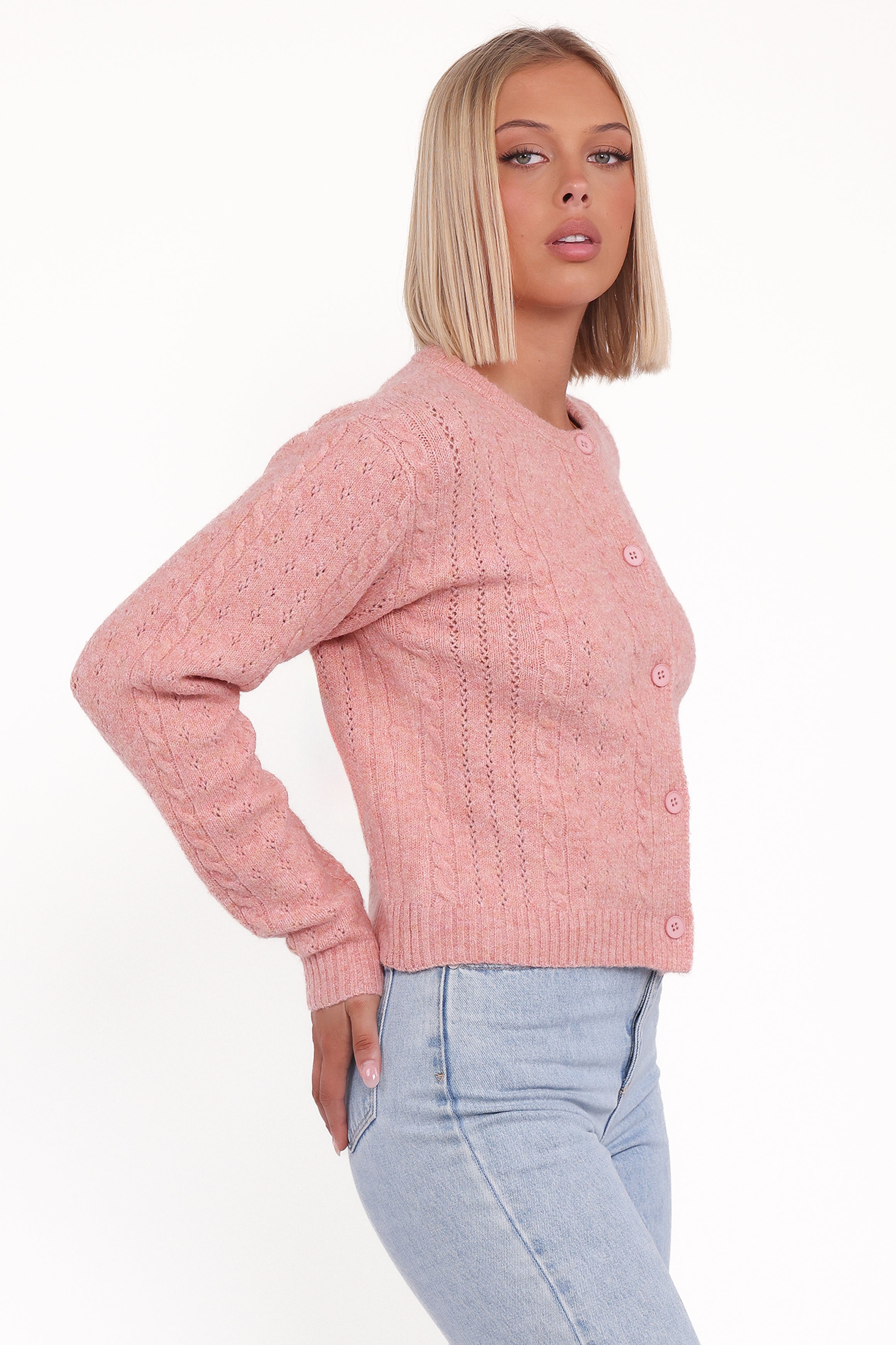 KNITWEAR Bonnie Cardigan - Pink