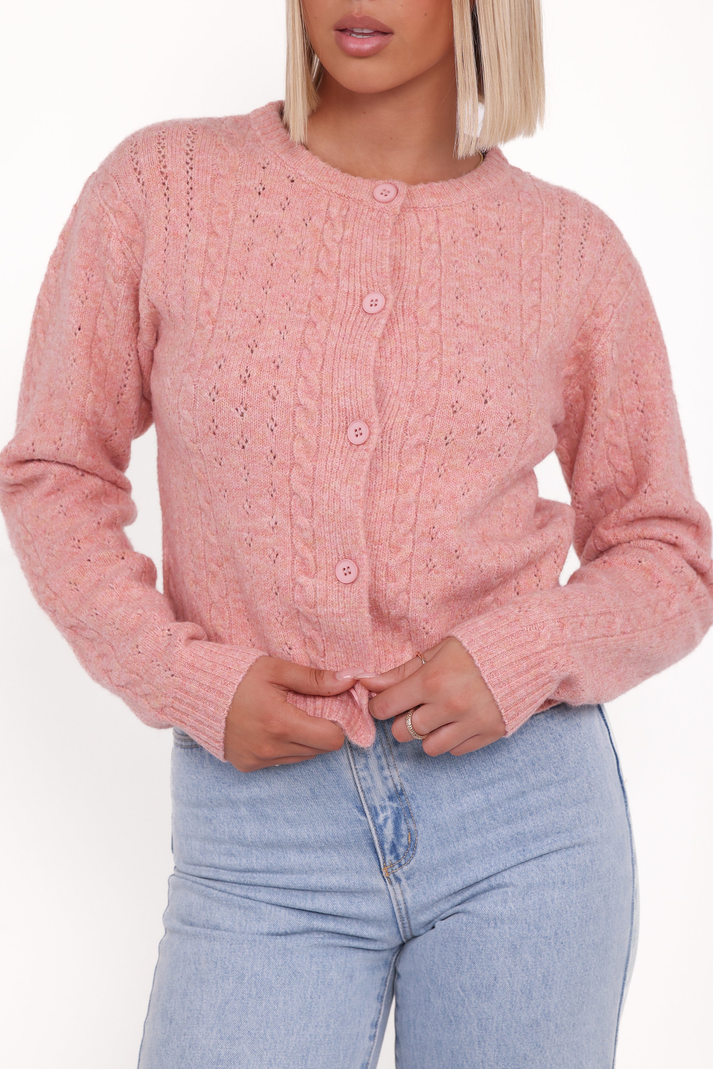 KNITWEAR Bonnie Cardigan - Pink