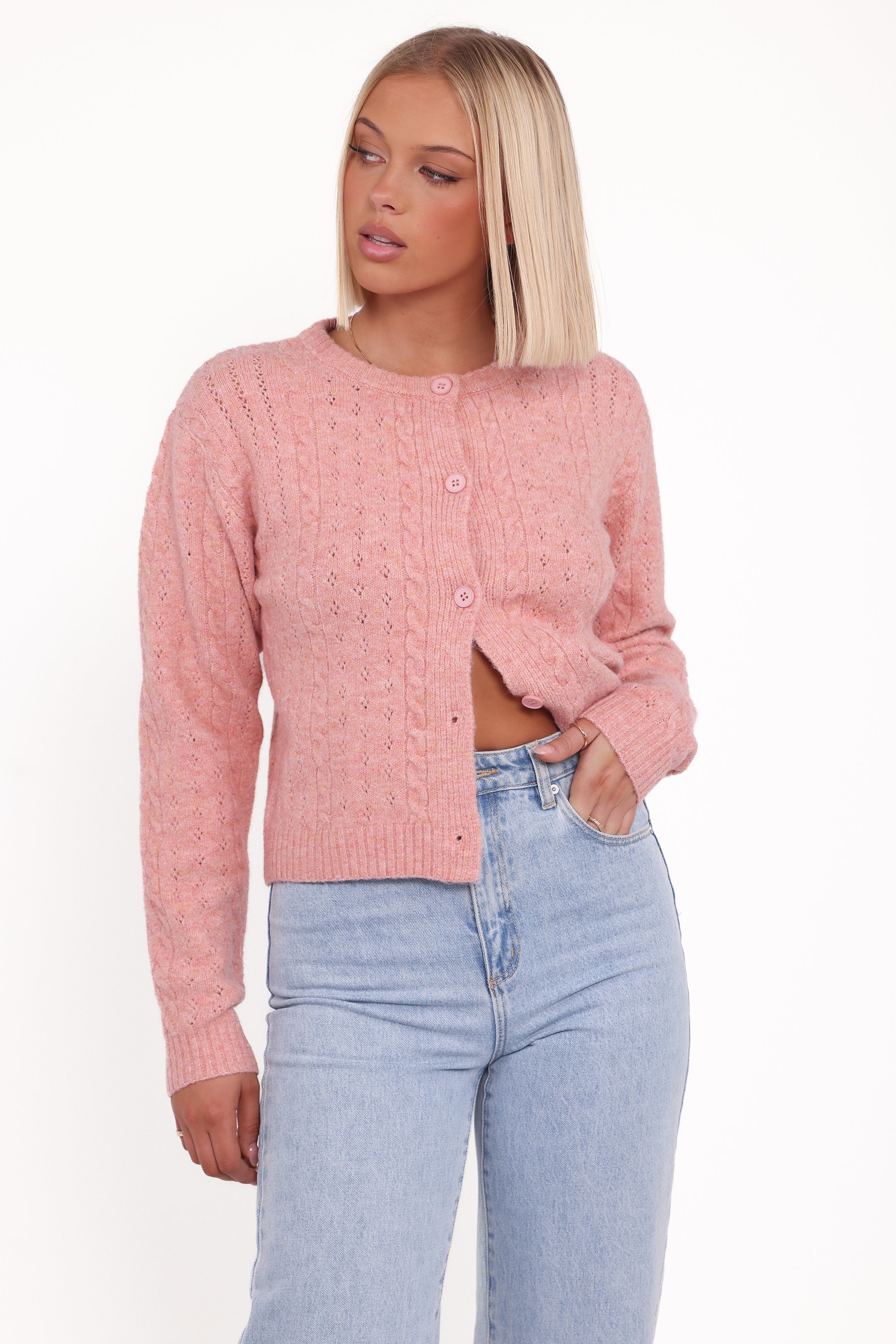KNITWEAR Bonnie Cardigan - Pink