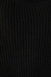 KNITWEAR @Brinley Crop Knit Sweater - Black