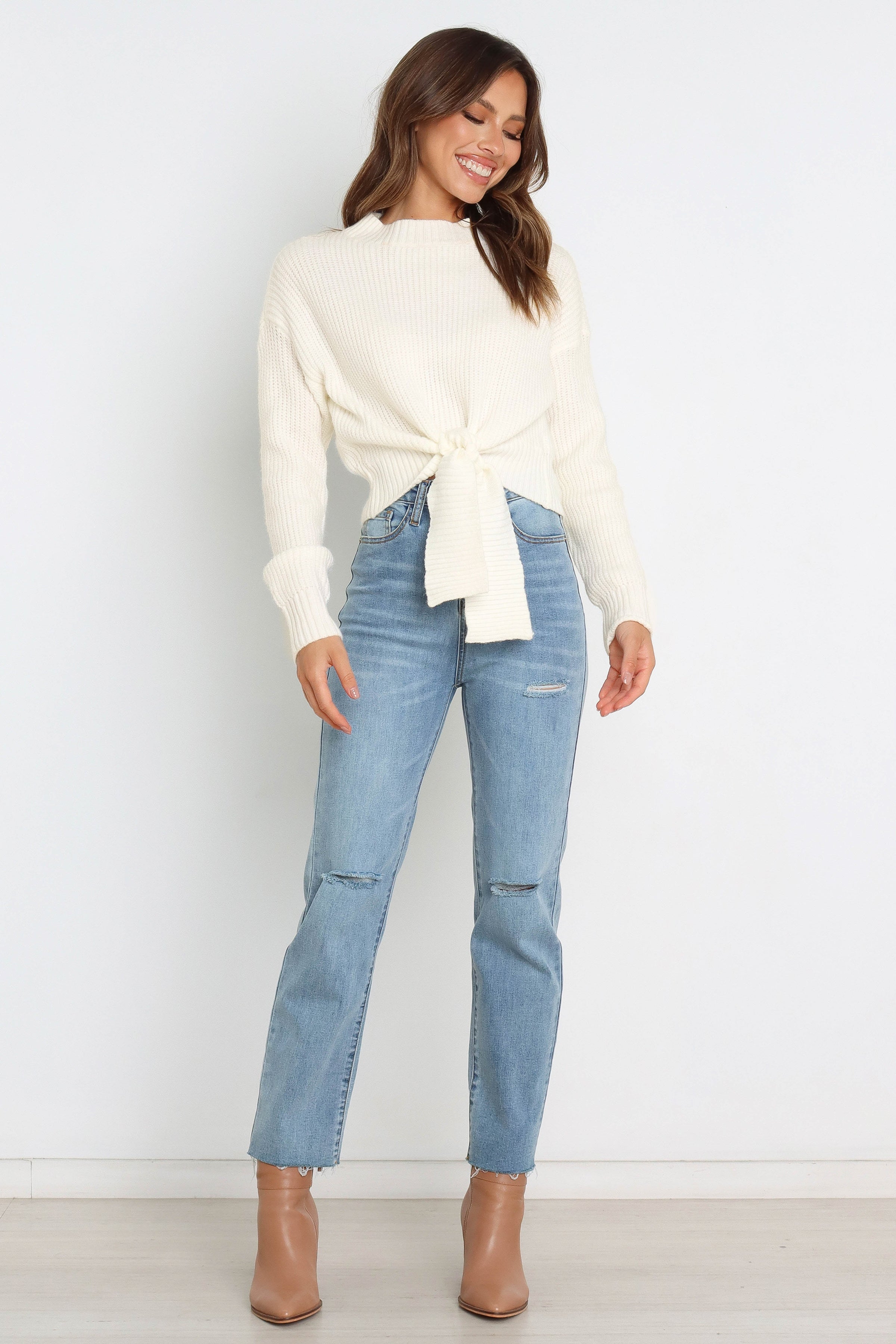 KNITWEAR Captivate Knit Sweater - Cream