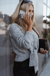 KNITWEAR Captivate Knit Sweater - Grey