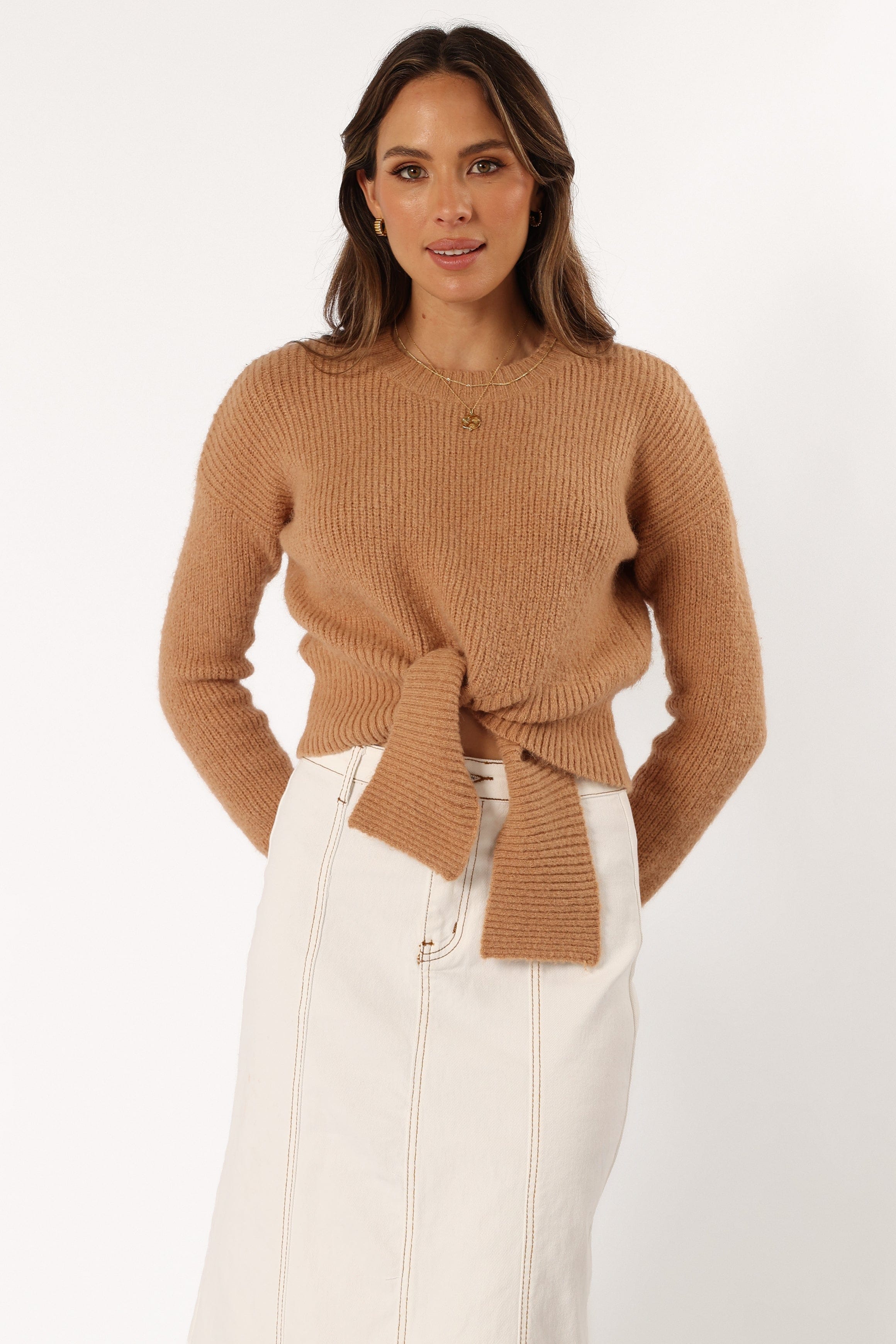 KNITWEAR Captivate Knit Sweater - Mocha
