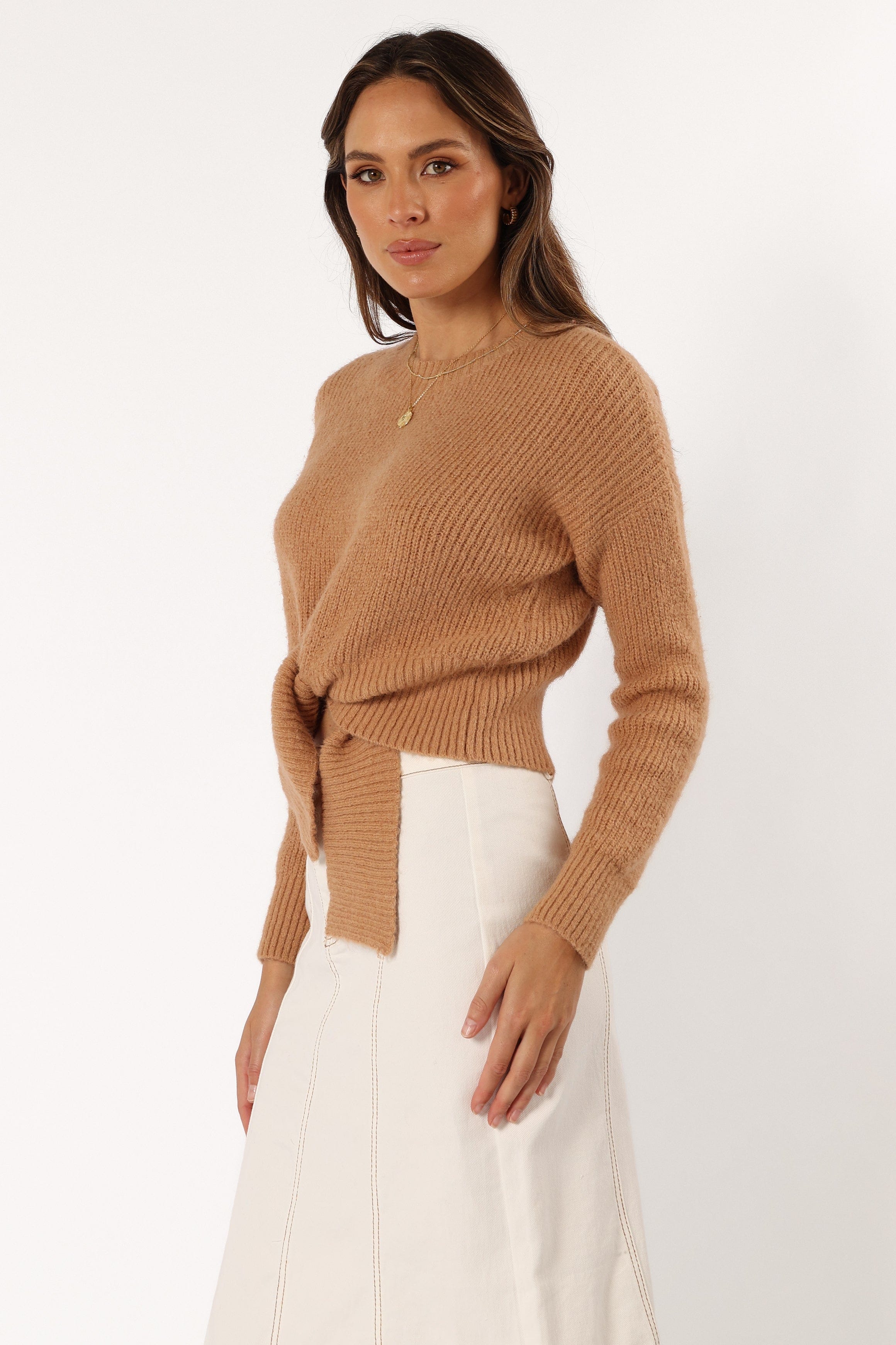 KNITWEAR Captivate Knit Sweater - Mocha