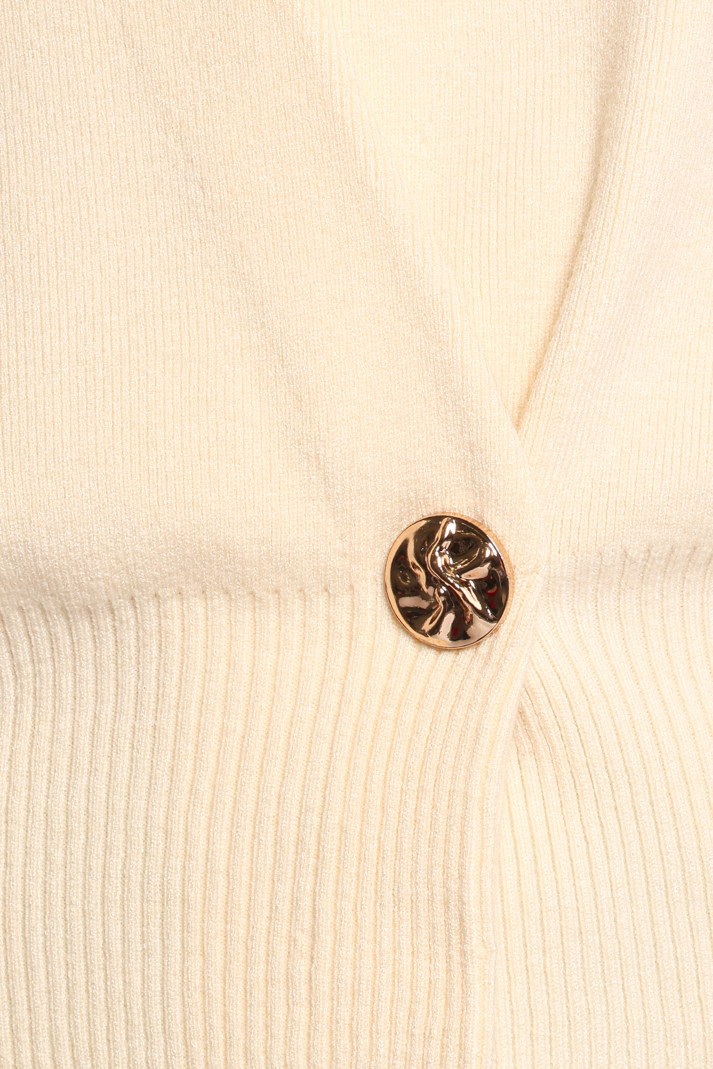 KNITWEAR Caterina Button Cardigan - Cream