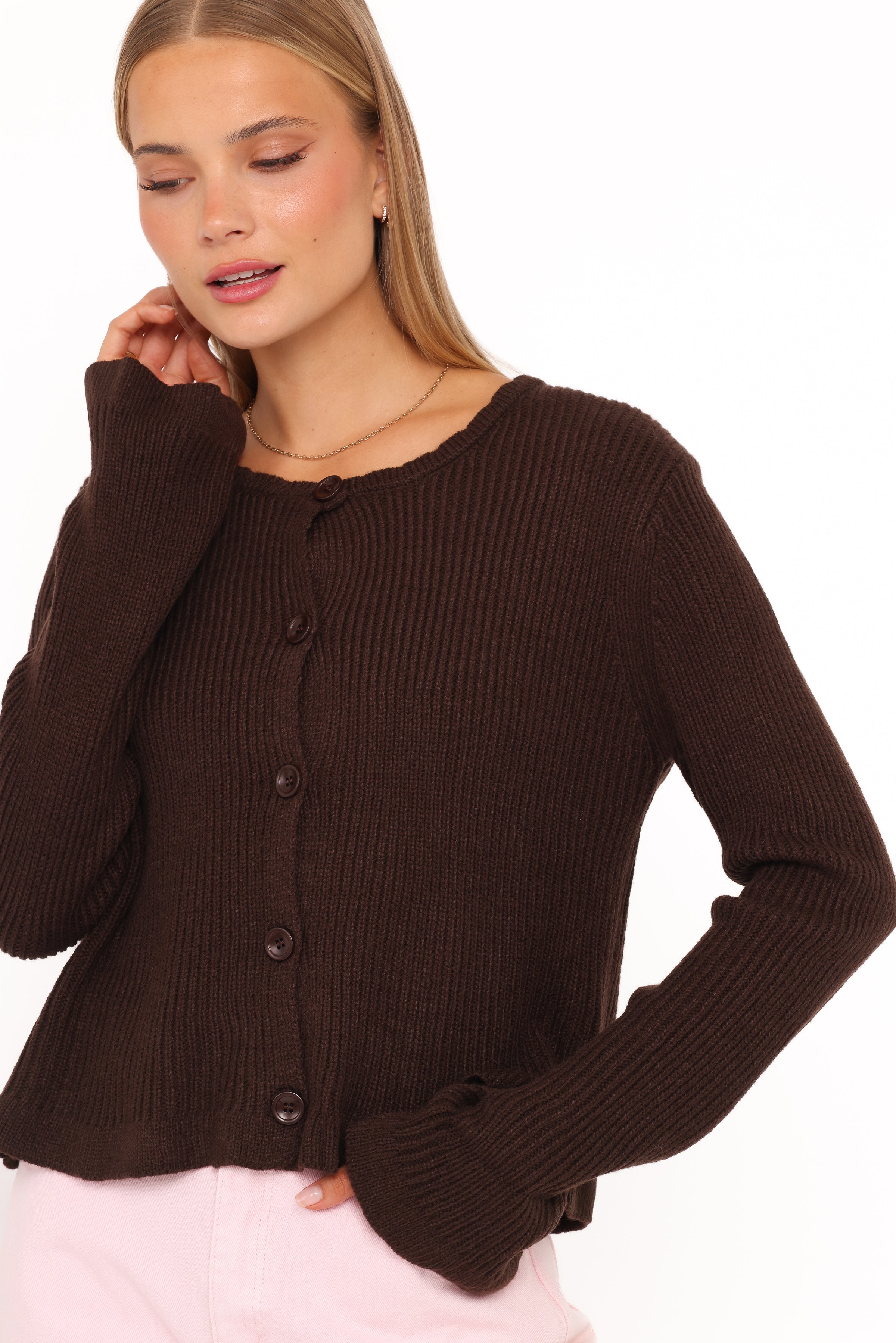 KNITWEAR Charmer Cardigan - Brown