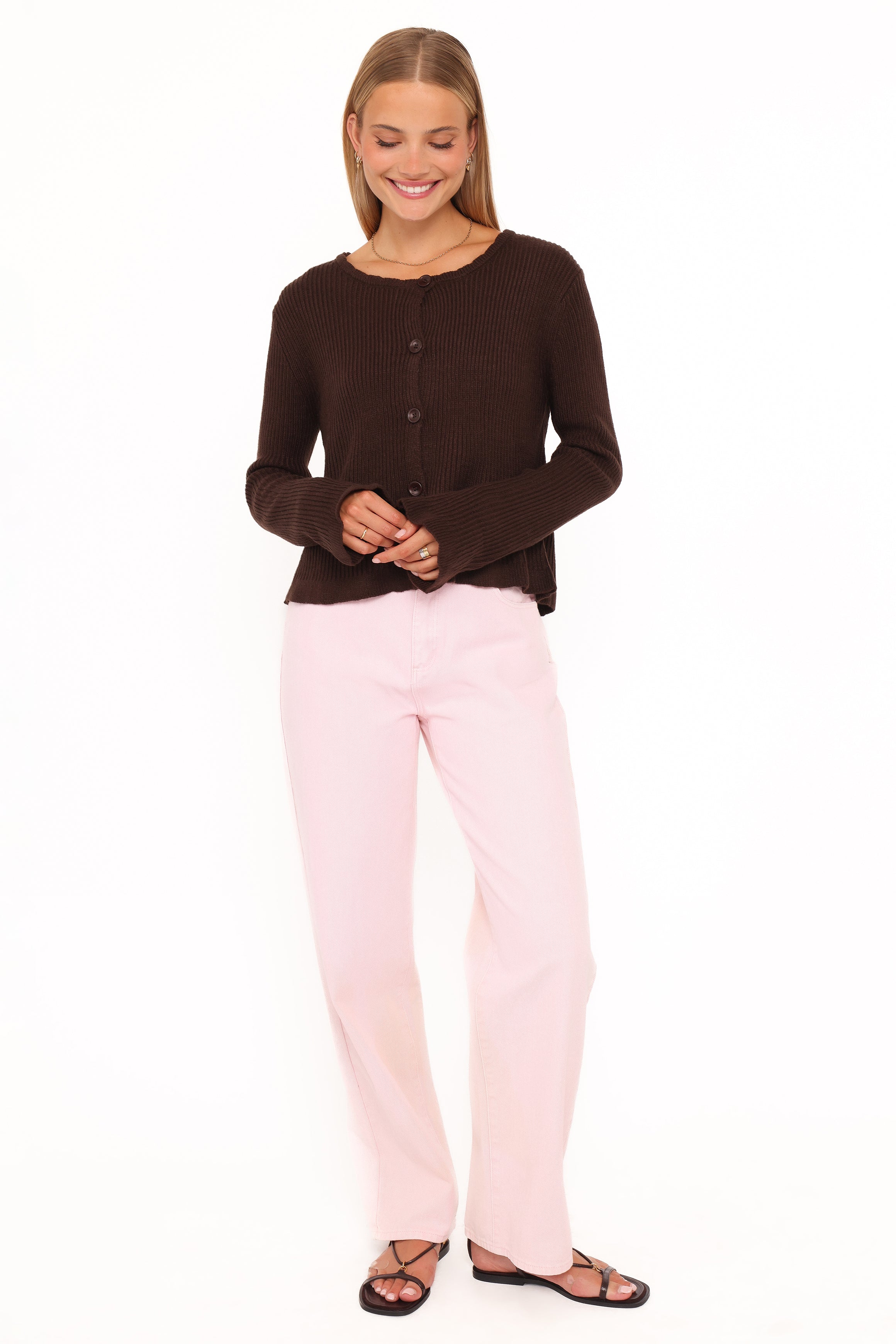 KNITWEAR Charmer Cardigan - Brown