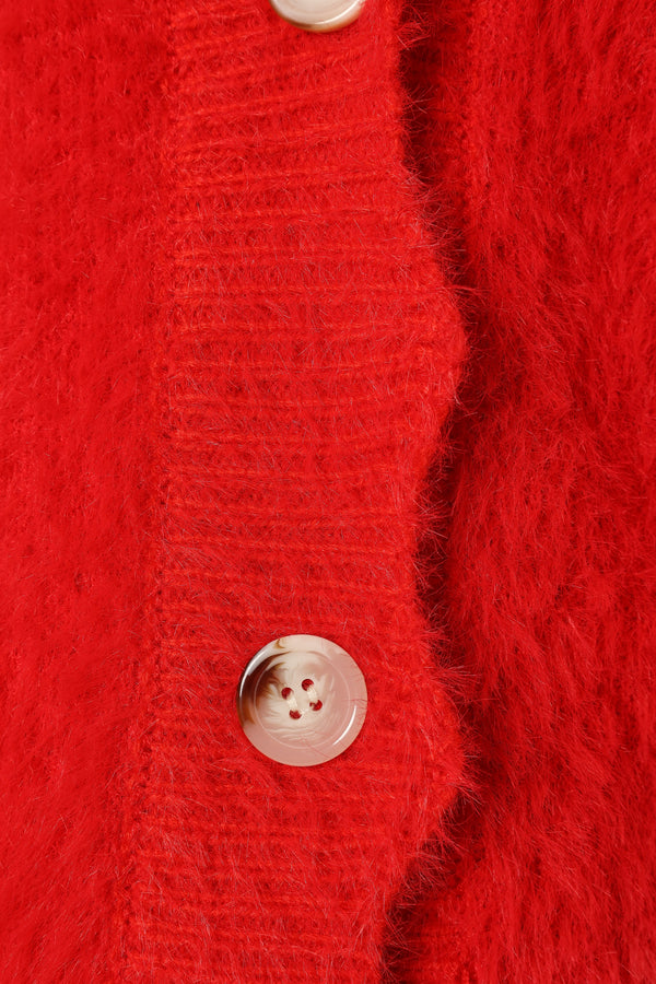 KNITWEAR @Clara Cardigan - Red