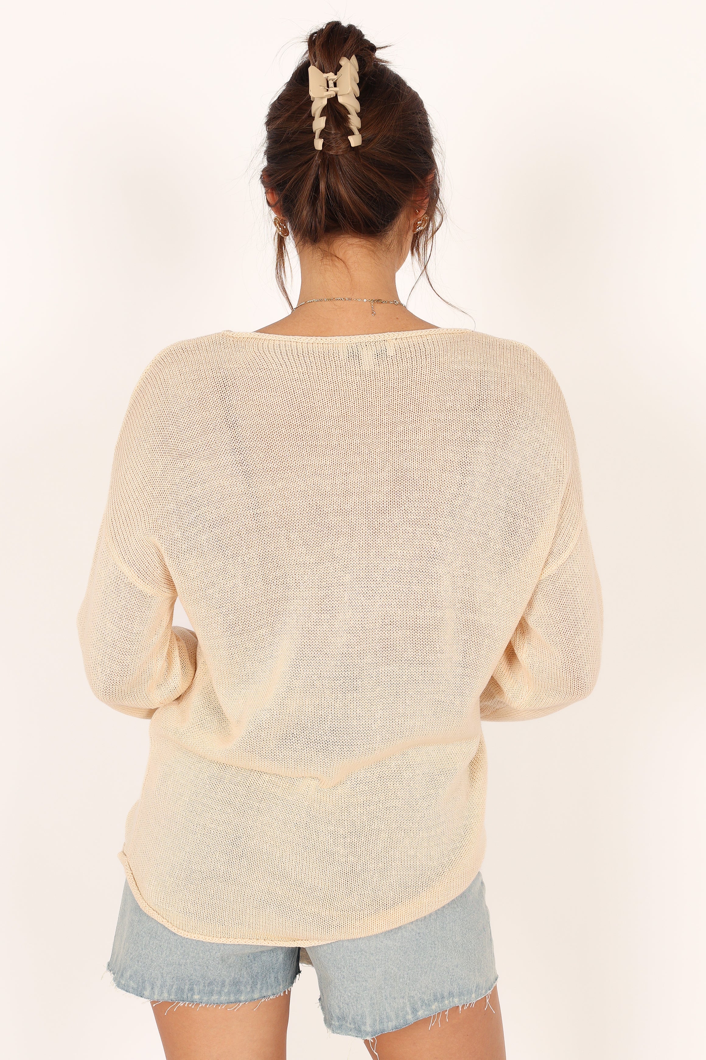 KNITWEAR @Coffee Beach Knit Sweater - Cream