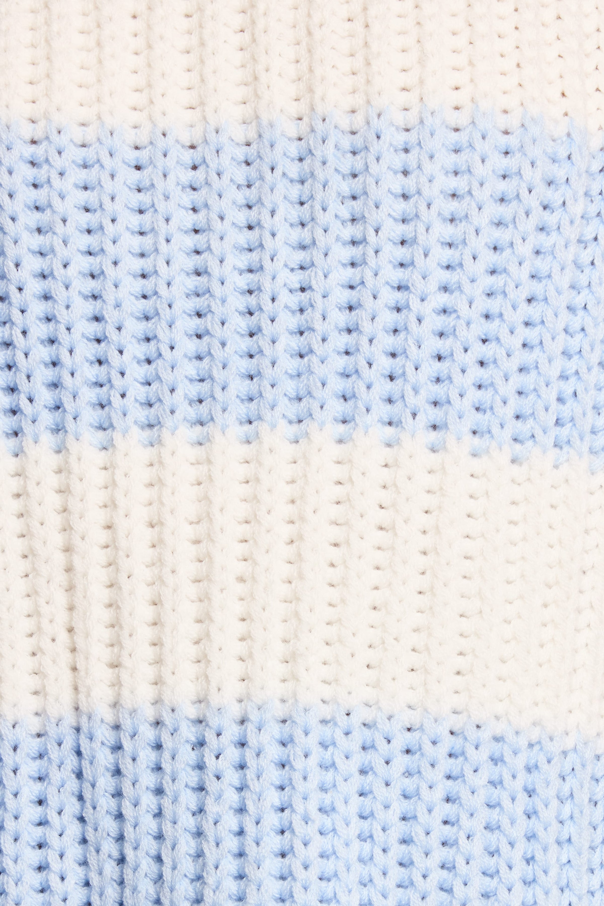 KNITWEAR Courtney Thick Stripe Knit Sweater - Blue Cream