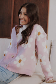 KNITWEAR Daisy Cardigan - Pink