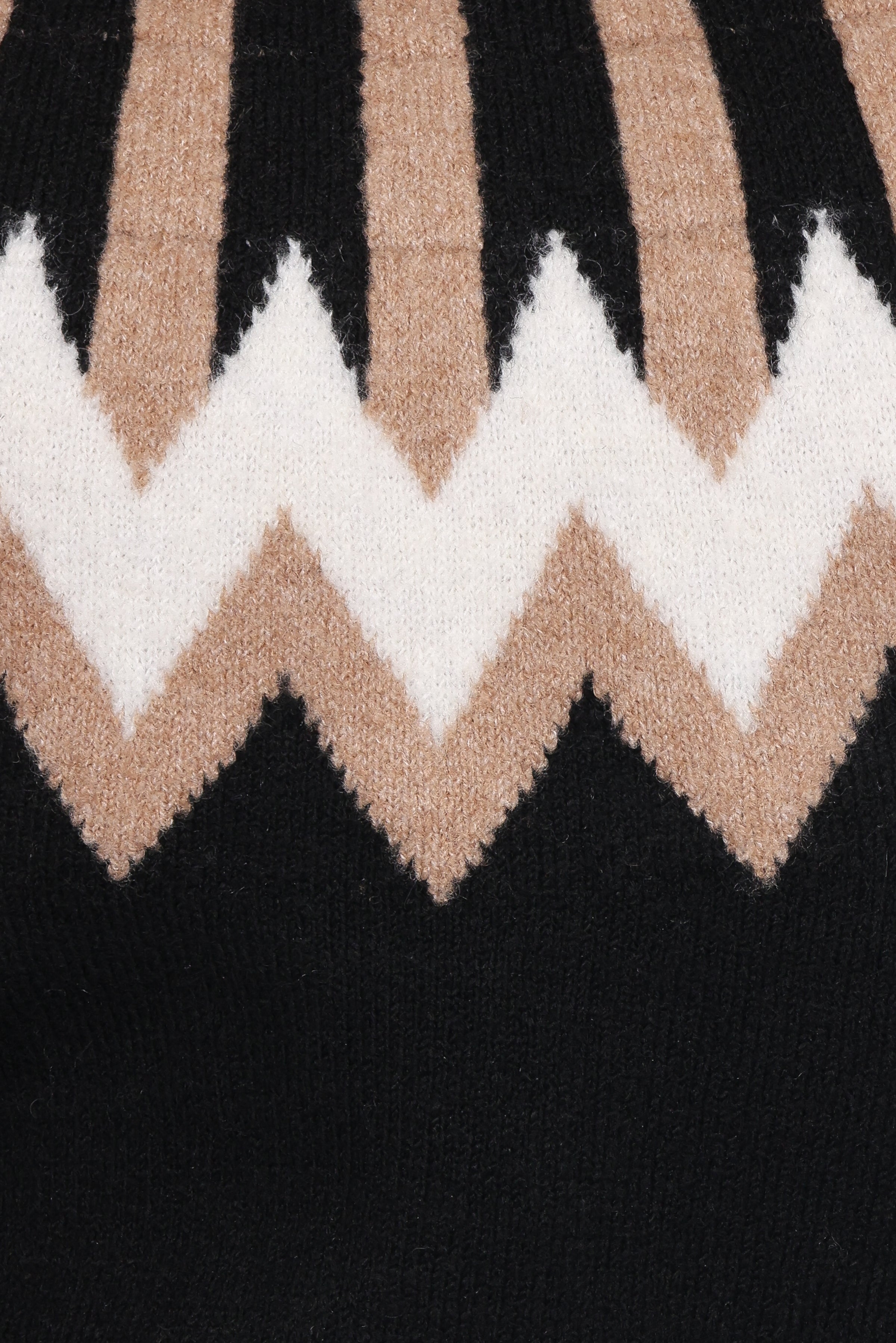 KNITWEAR Donner Fairisle Mockneck Sweater - Black
