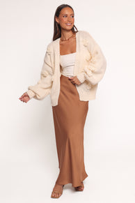 KNITWEAR Doralee Rose Cardigan - Cream