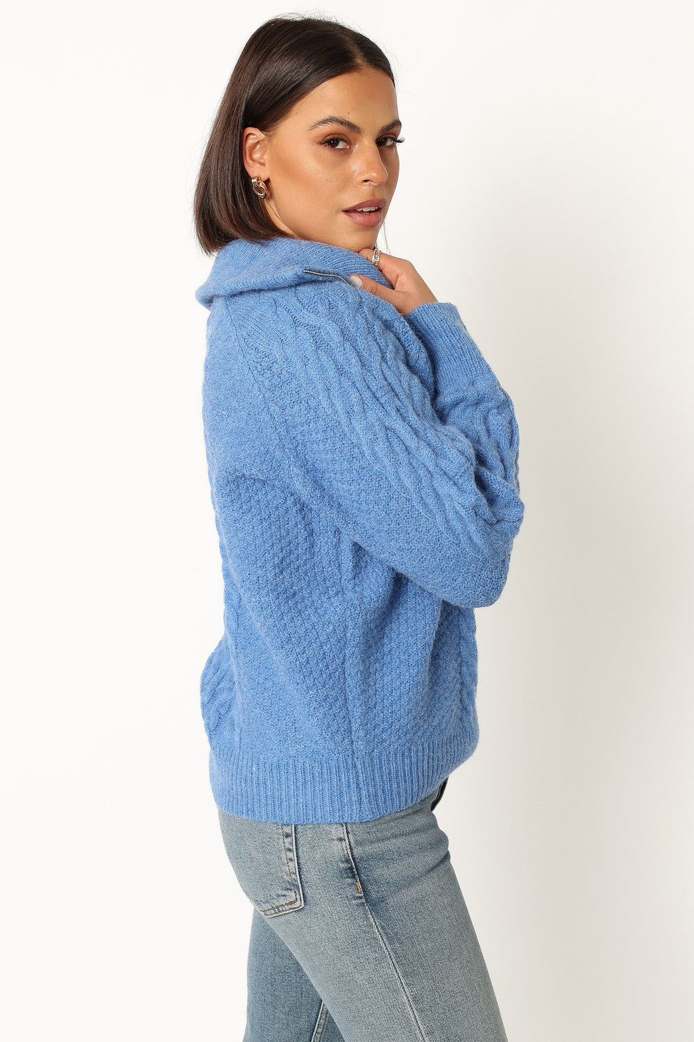KNITWEAR @Ebony Knit Sweater - Blue