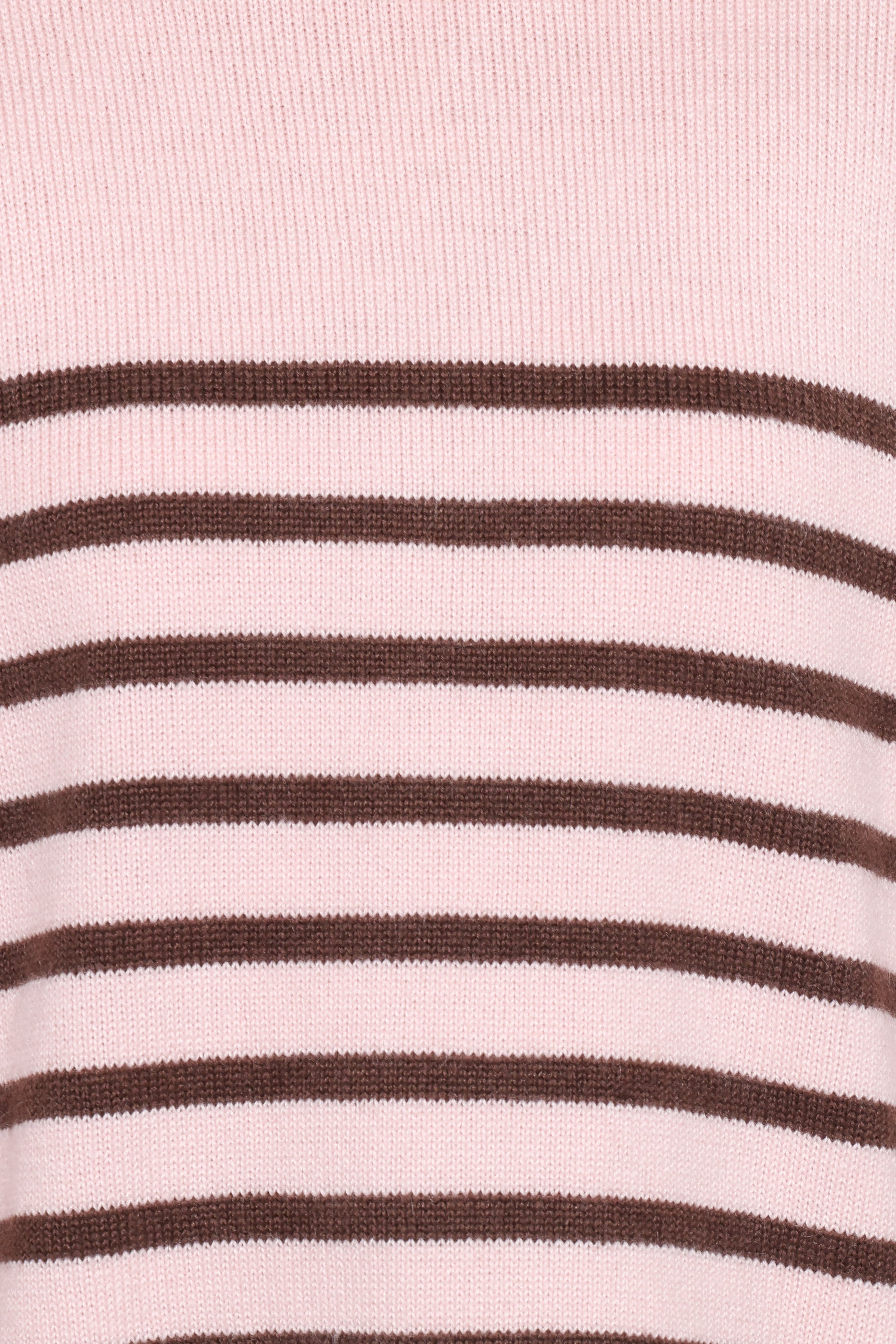 KNITWEAR Eleanora Striped Knit Pullover Sweater - Pink