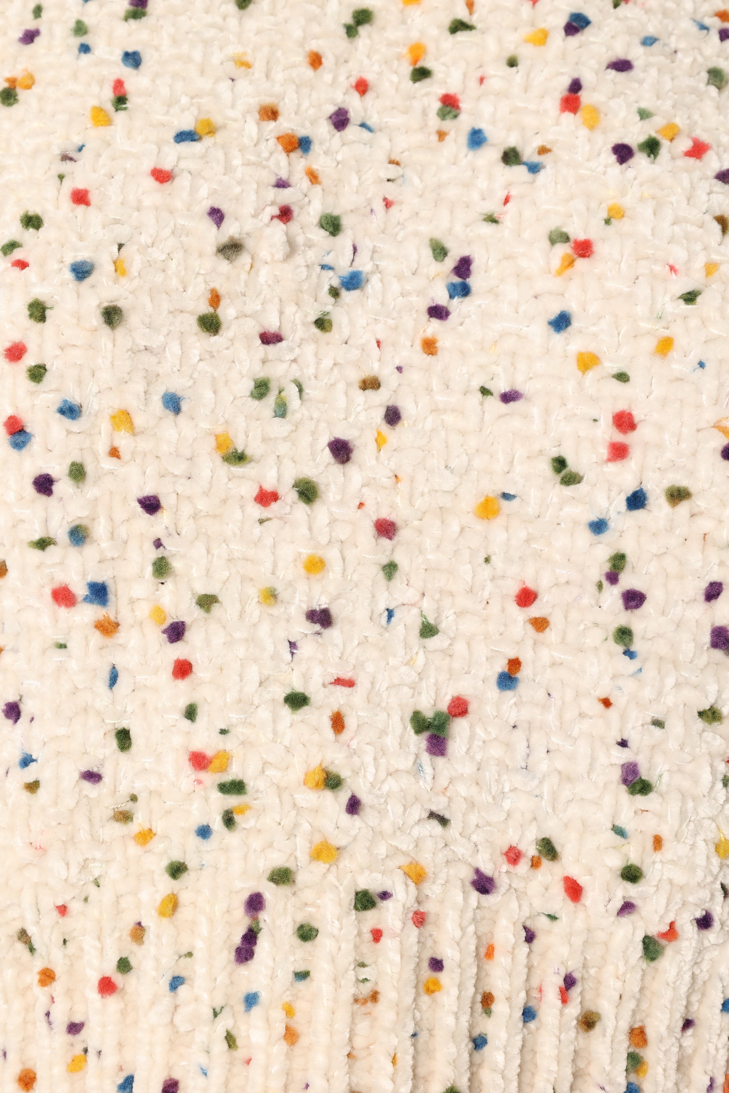 KNITWEAR @Giana Multi Dot Crewneck Knit Sweater - Cream Multi