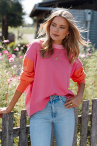 KNITWEAR Greer Knit Sweater - Pink