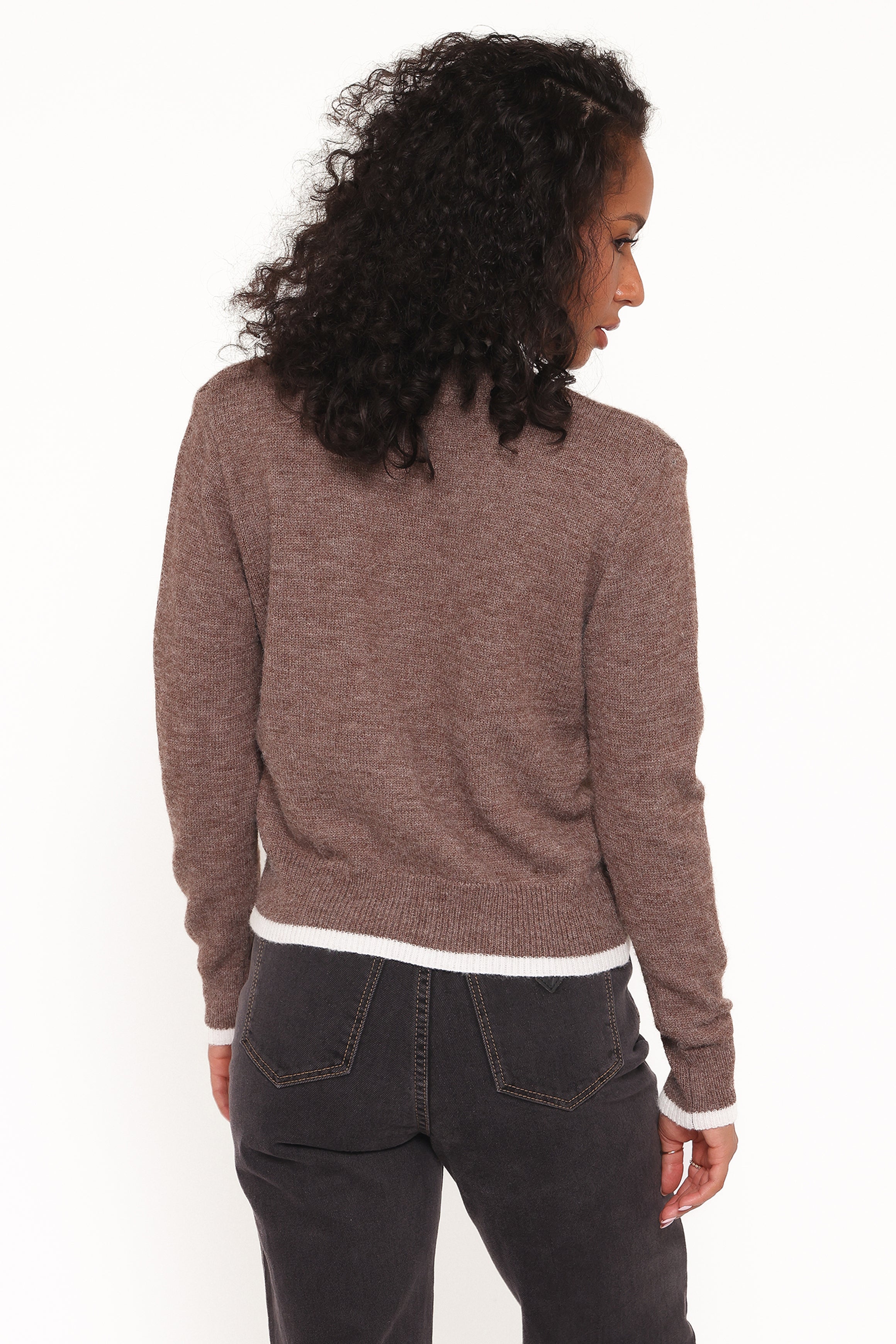 KNITWEAR Greta Knit Cardigan - Brown