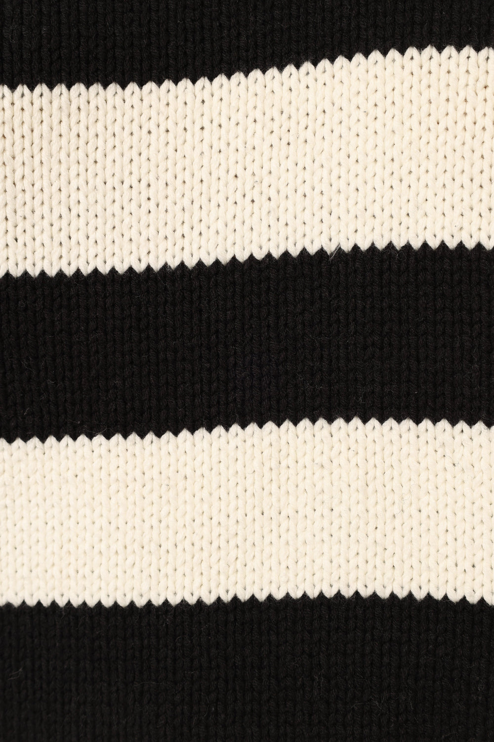 Gretchen Stripe Crewneck Knit Sweater - Black - Petal & Pup