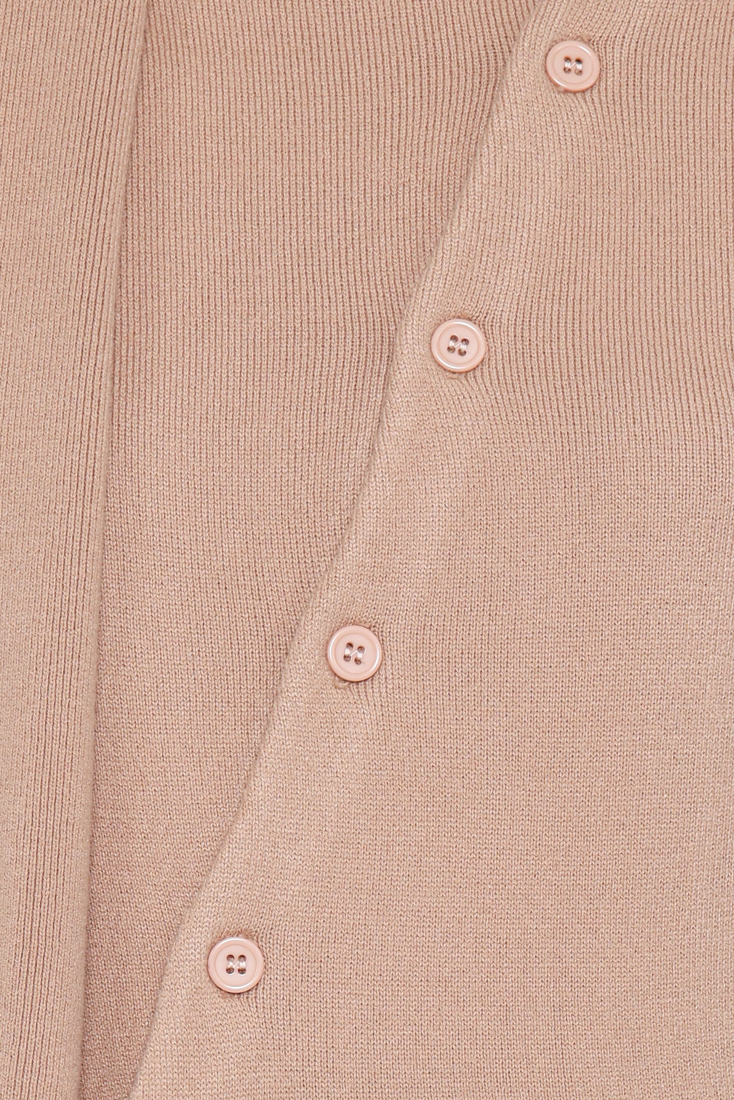 KNITWEAR Gunhild Asymmetrical Scarf Cardigan - Beige