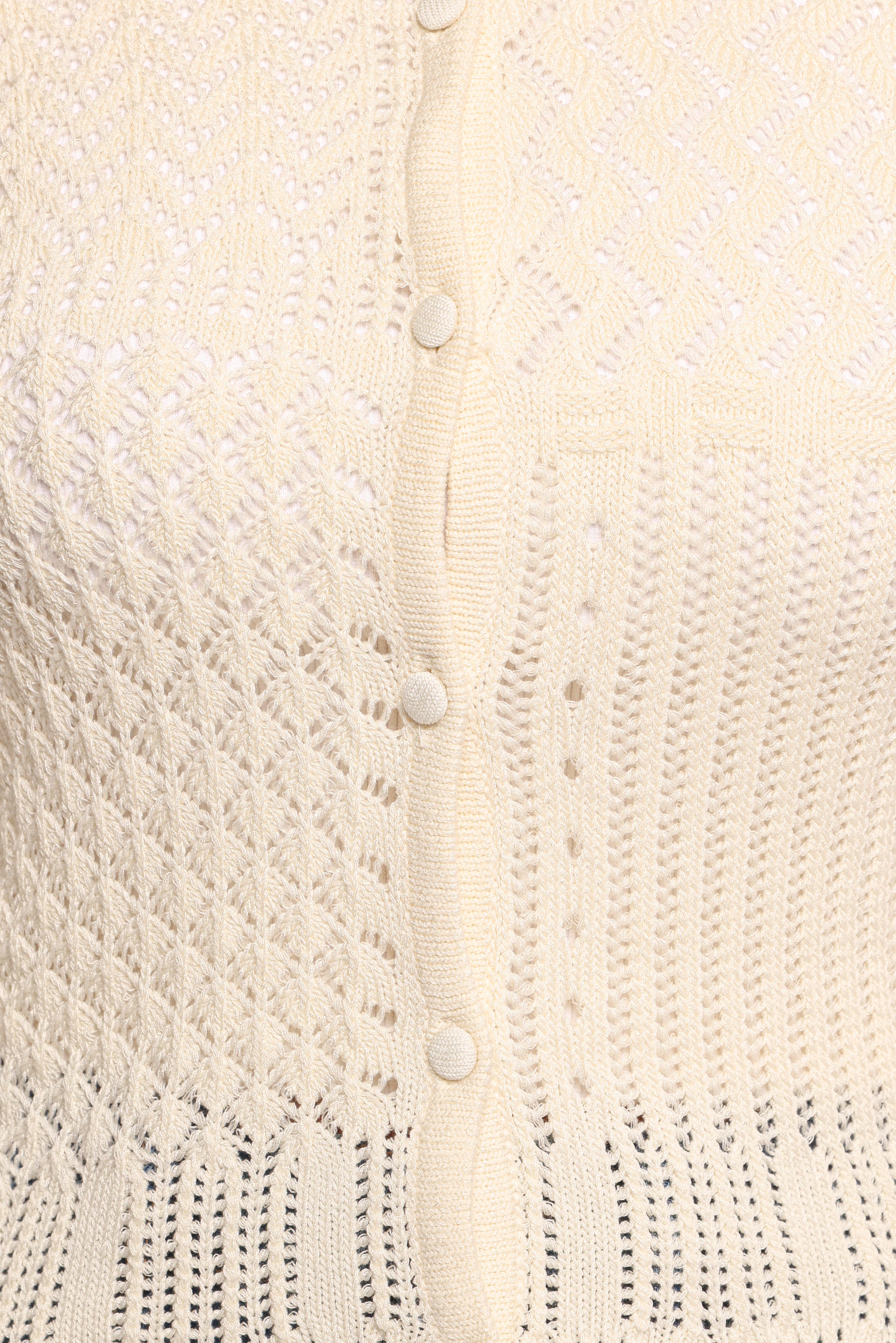 KNITWEAR Hartley Multi Weave Knit Sweater - Cream