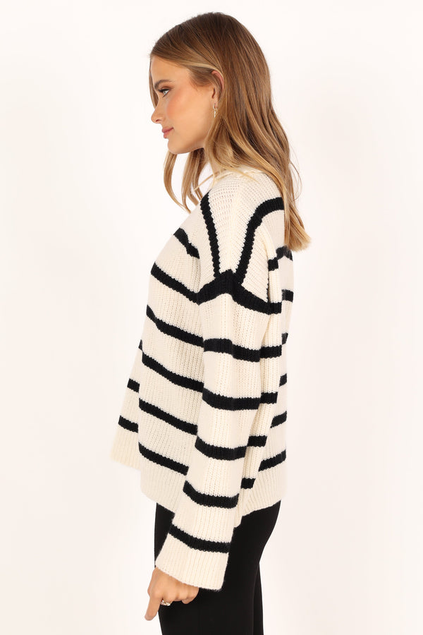 KNITWEAR @Hazel Knit Sweater - Cream (waiting on bulk)