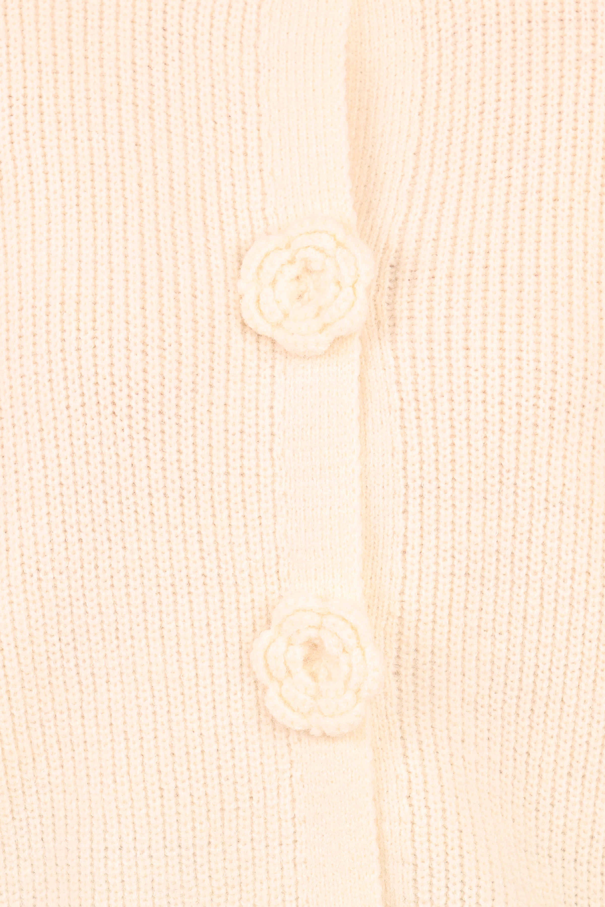 KNITWEAR Jones Rosette Cardigan - Cream