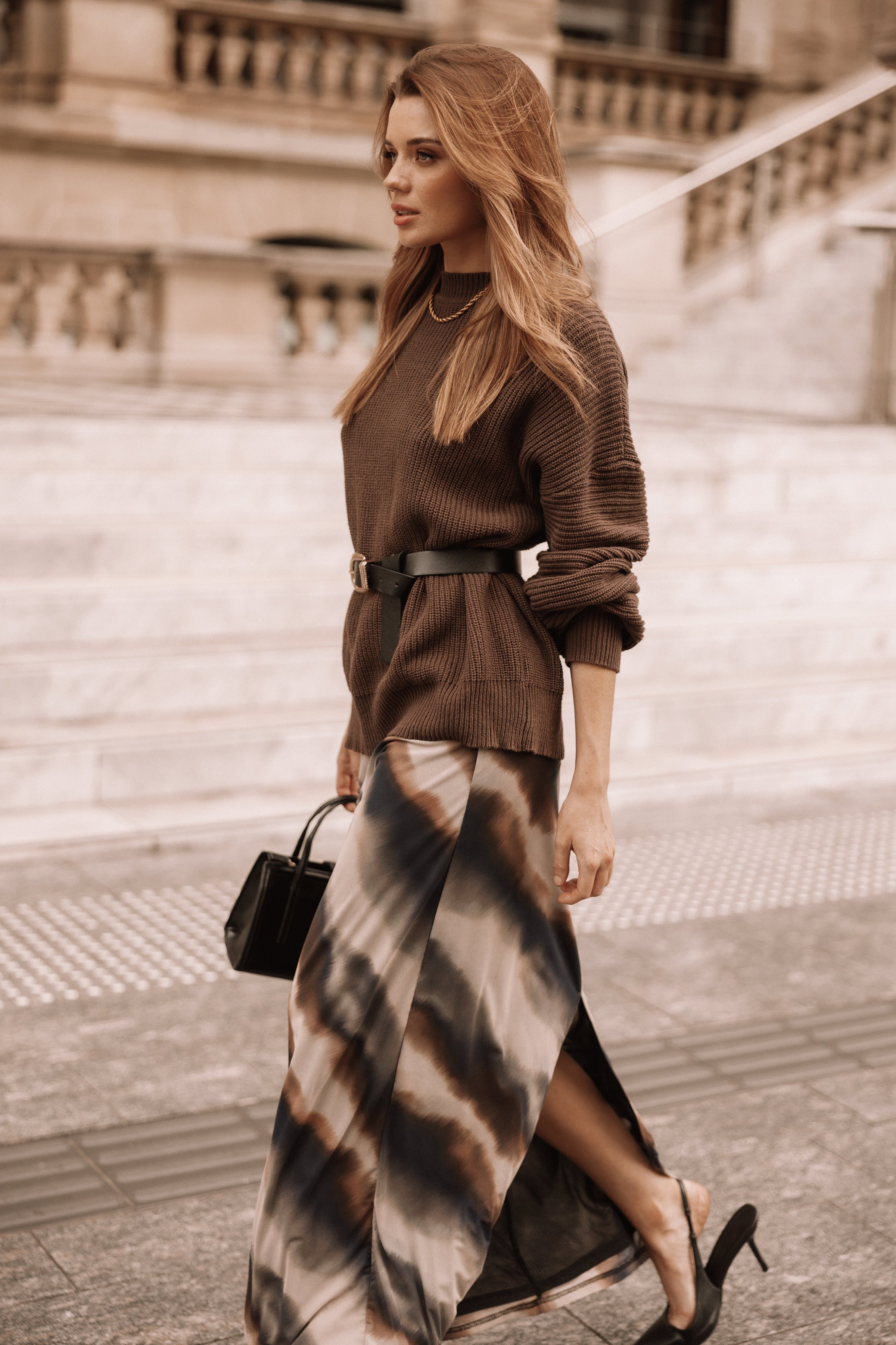 KNITWEAR Katty Knit Sweater - Chocolate Brown