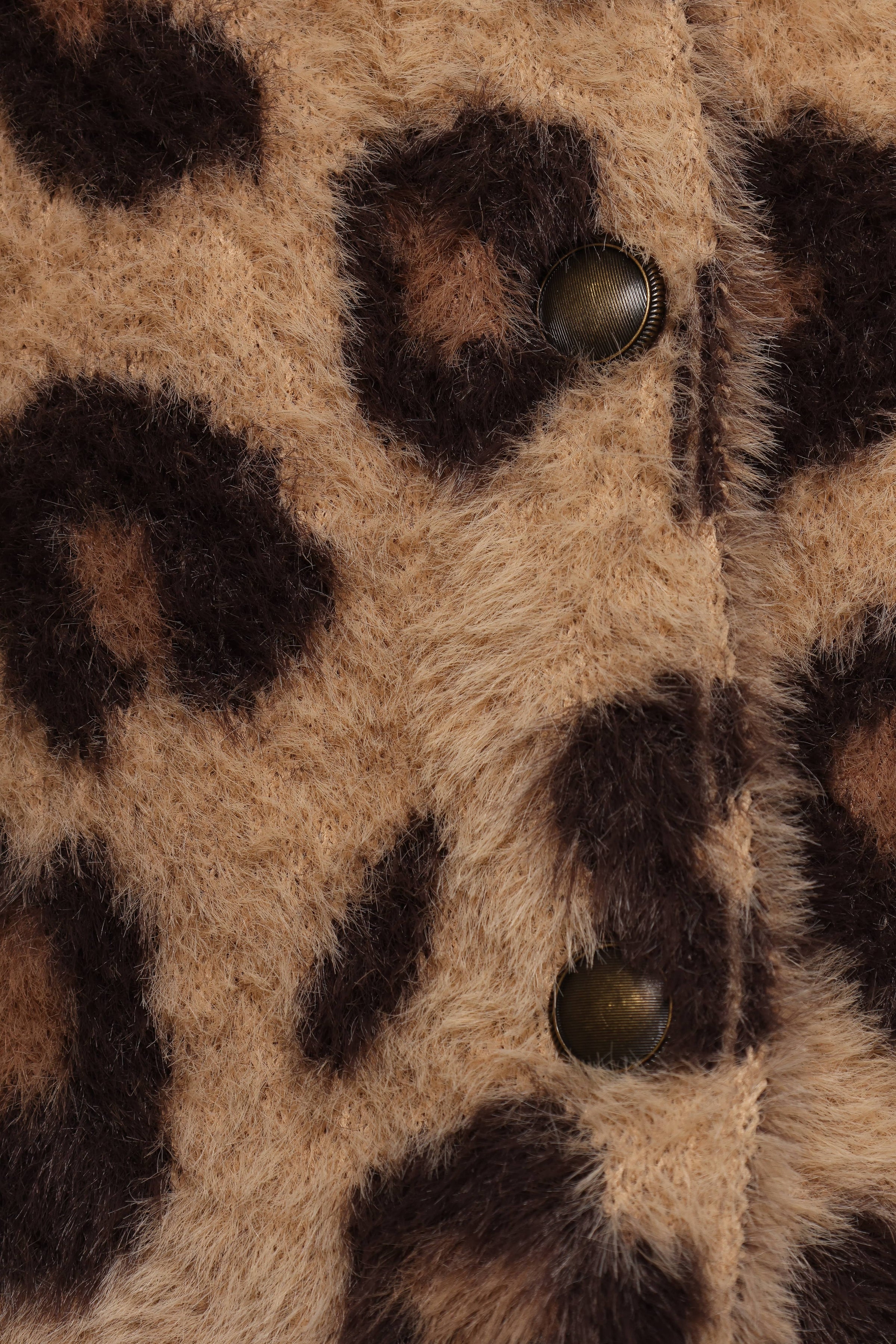 KNITWEAR Kendall Leopard Print Button Front Cardigan - Leopard