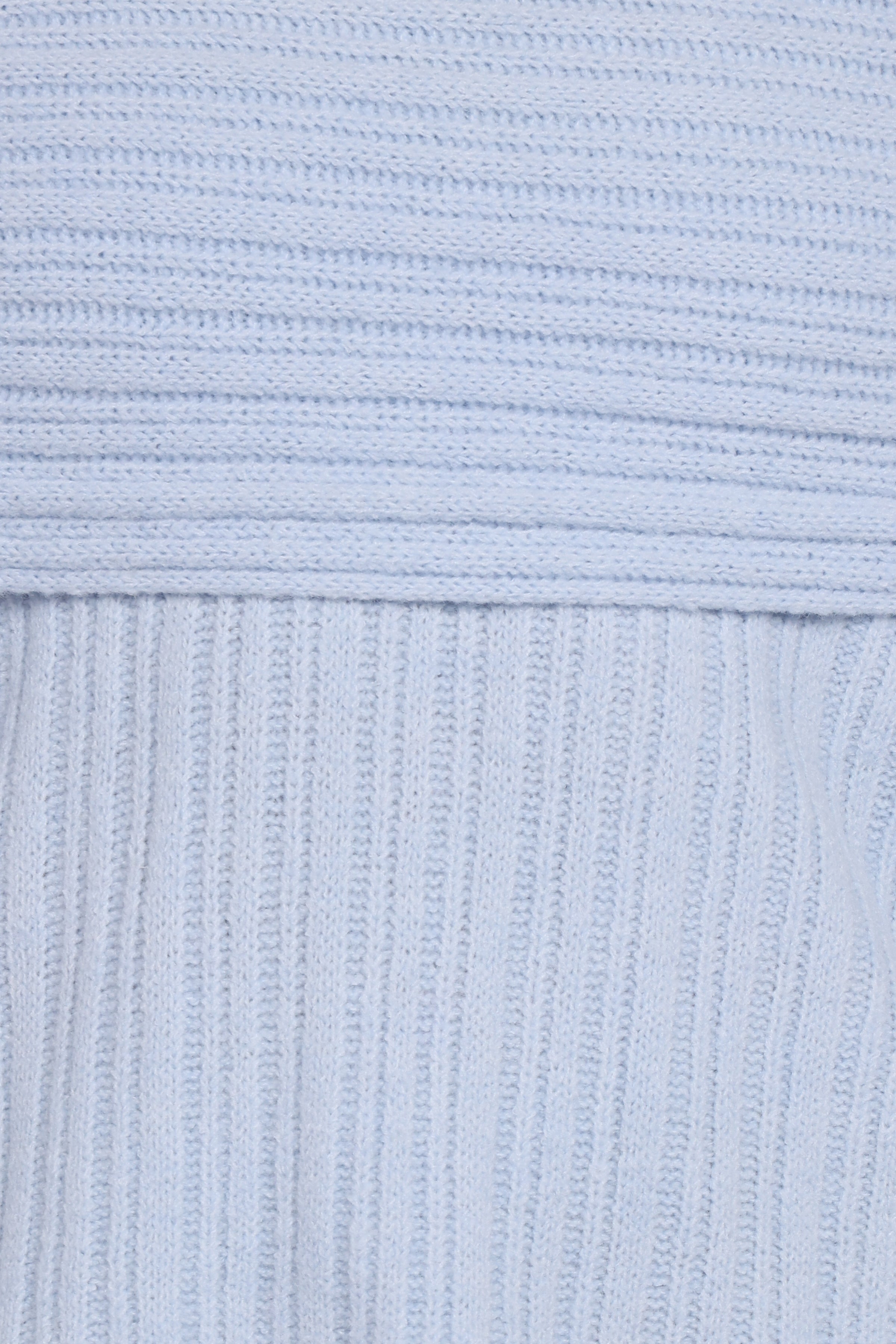 KNITWEAR Kenny Off Shoulder Knit Sweater - Pale Blue
